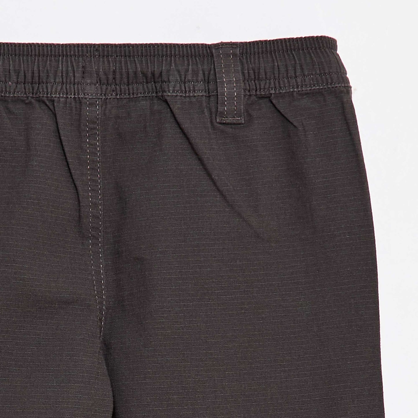 Pantalon straight en coton uni - Collection facile à enfiler NOIR