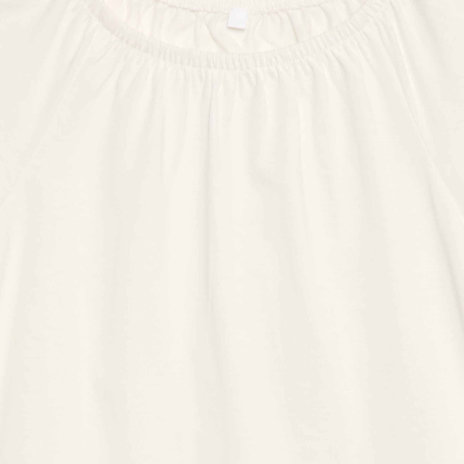 Blouse avec col élastiqué - Collection facile à enfiler ECRU