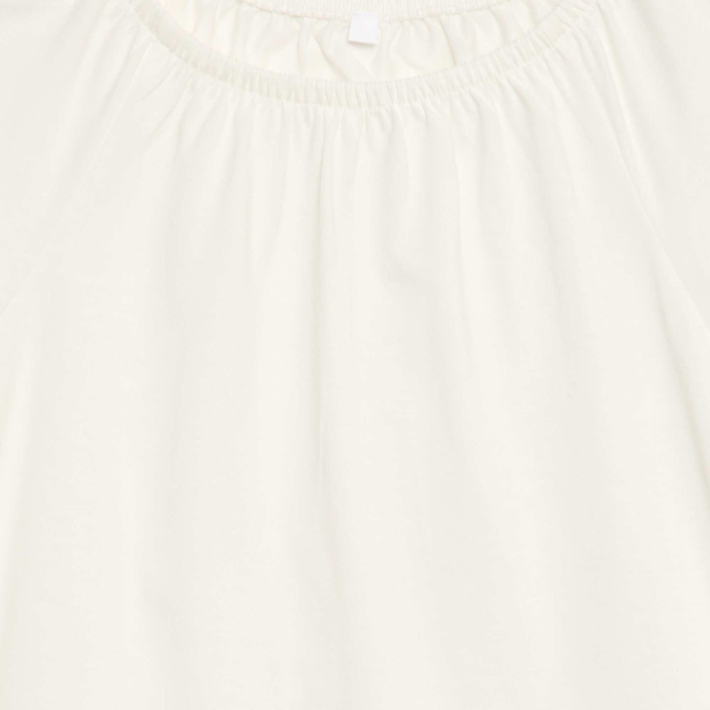 Blouse avec col élastiqué - Collection facile à enfiler ECRU