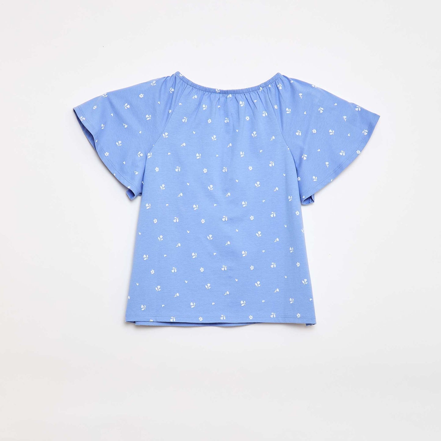 Blouse avec col élastiqué - Collection facile à enfiler BLEU