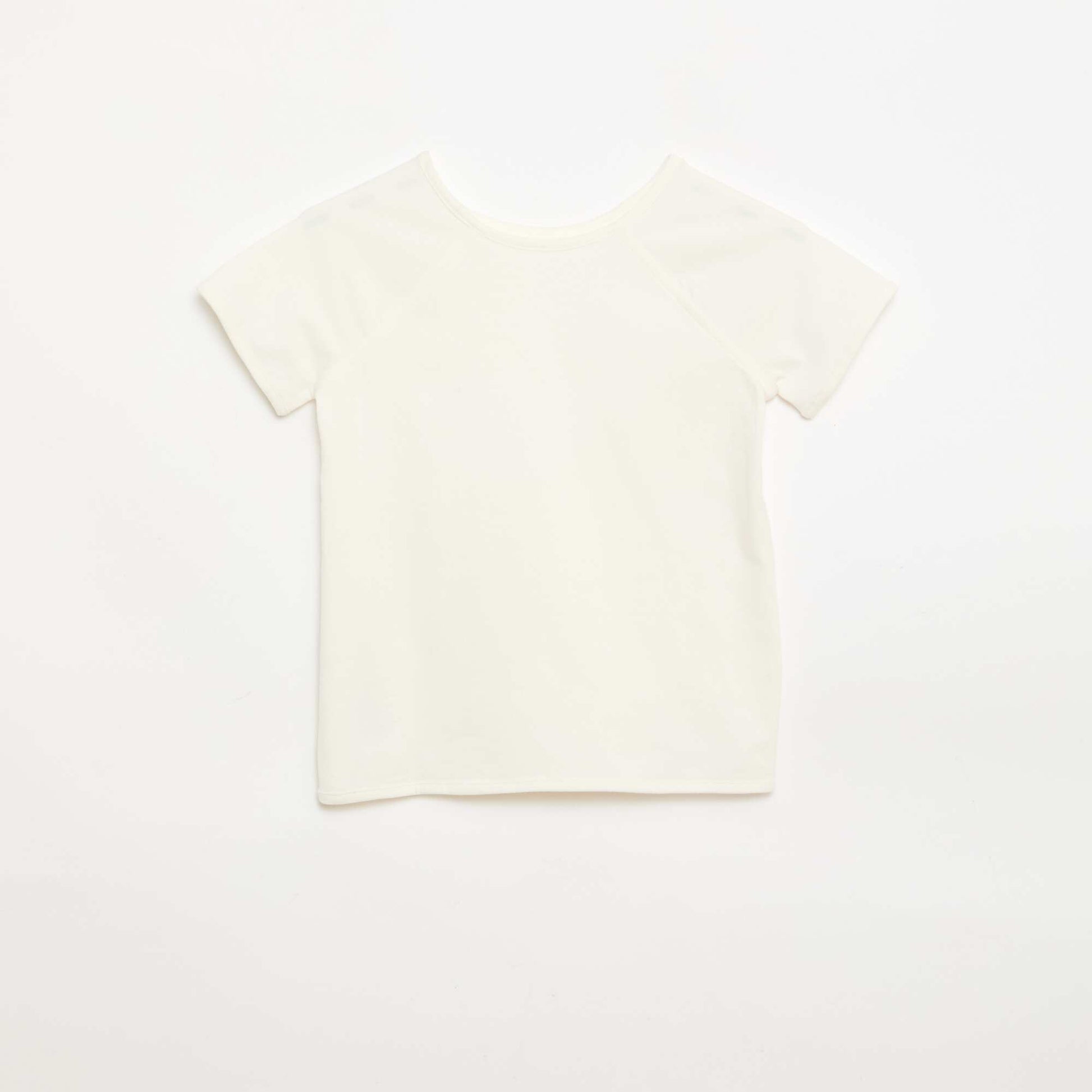 T-shirt en jersey uni - Collection facile à enfiler BLANC