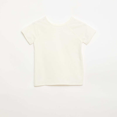 T-shirt en jersey uni - Collection facile à enfiler BLANC