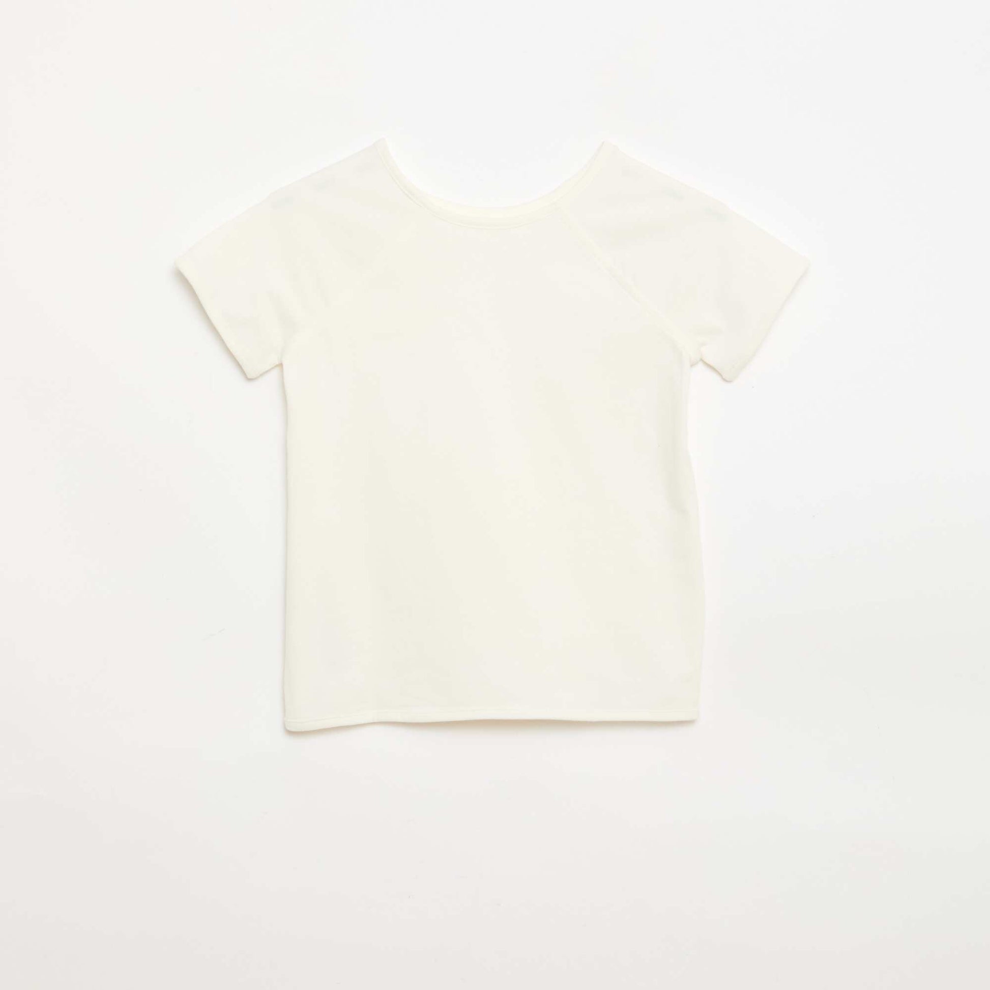 T-shirt en jersey uni - Collection facile à enfiler BLANC