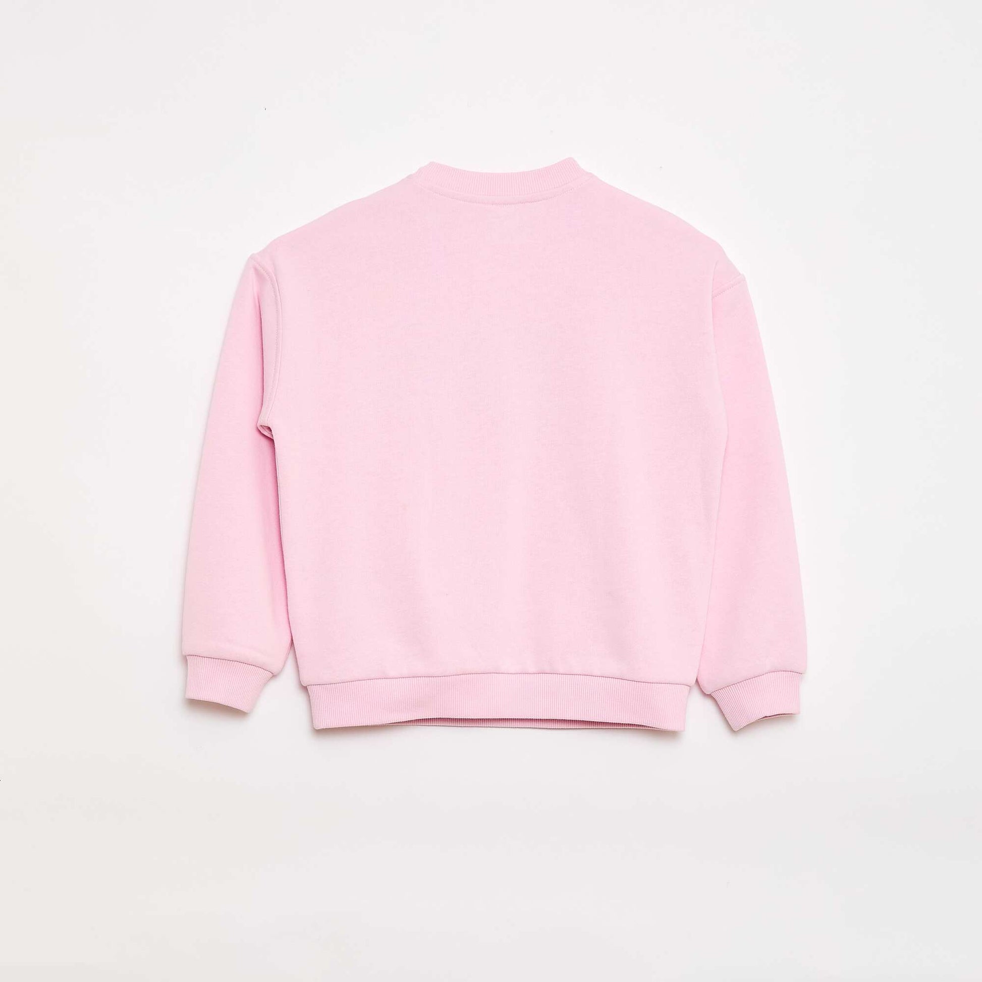 Sweat imprimé en molleton léger - Collection facile à enfiler ROSE