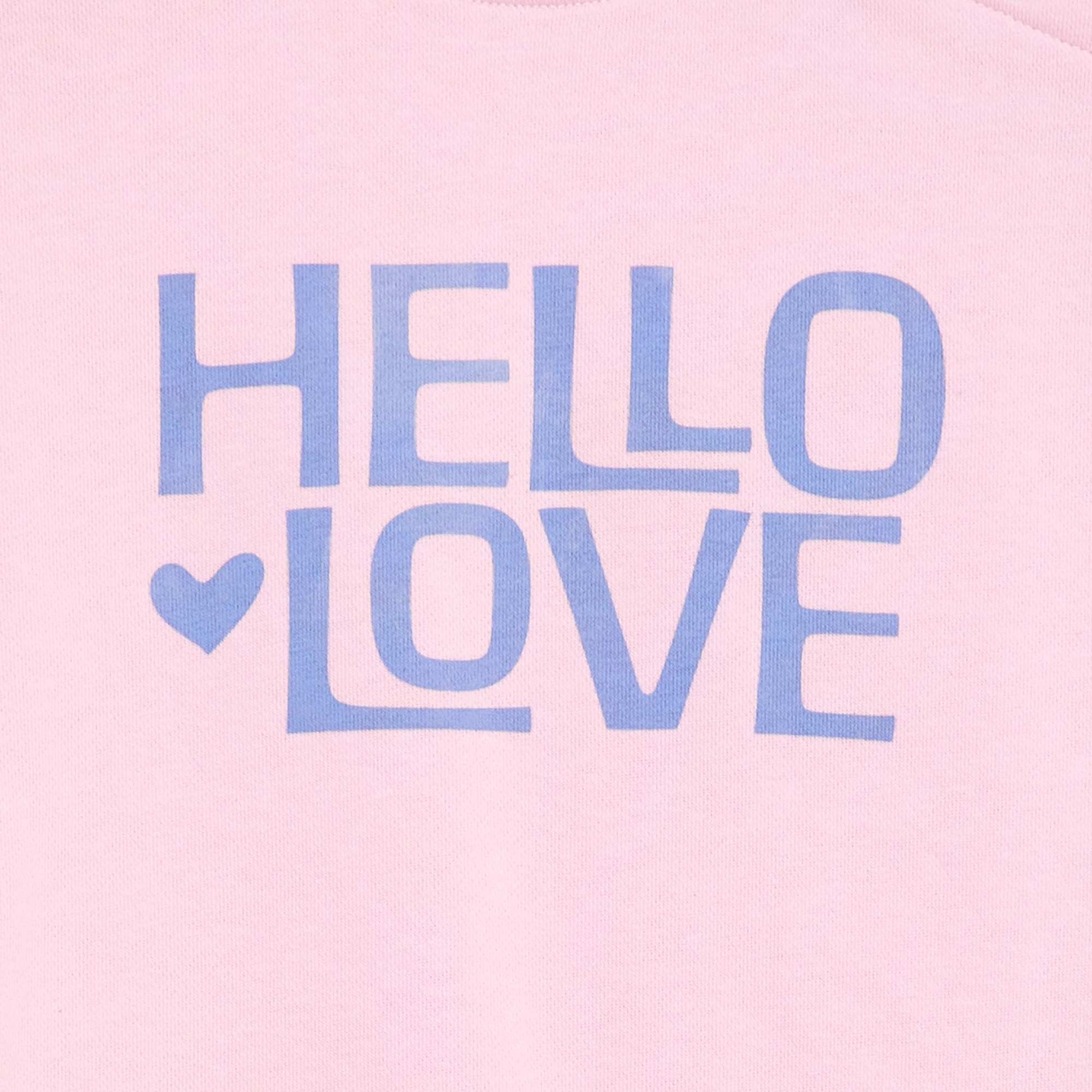 Sweat imprimé en molleton léger - Collection facile à enfiler ROSE