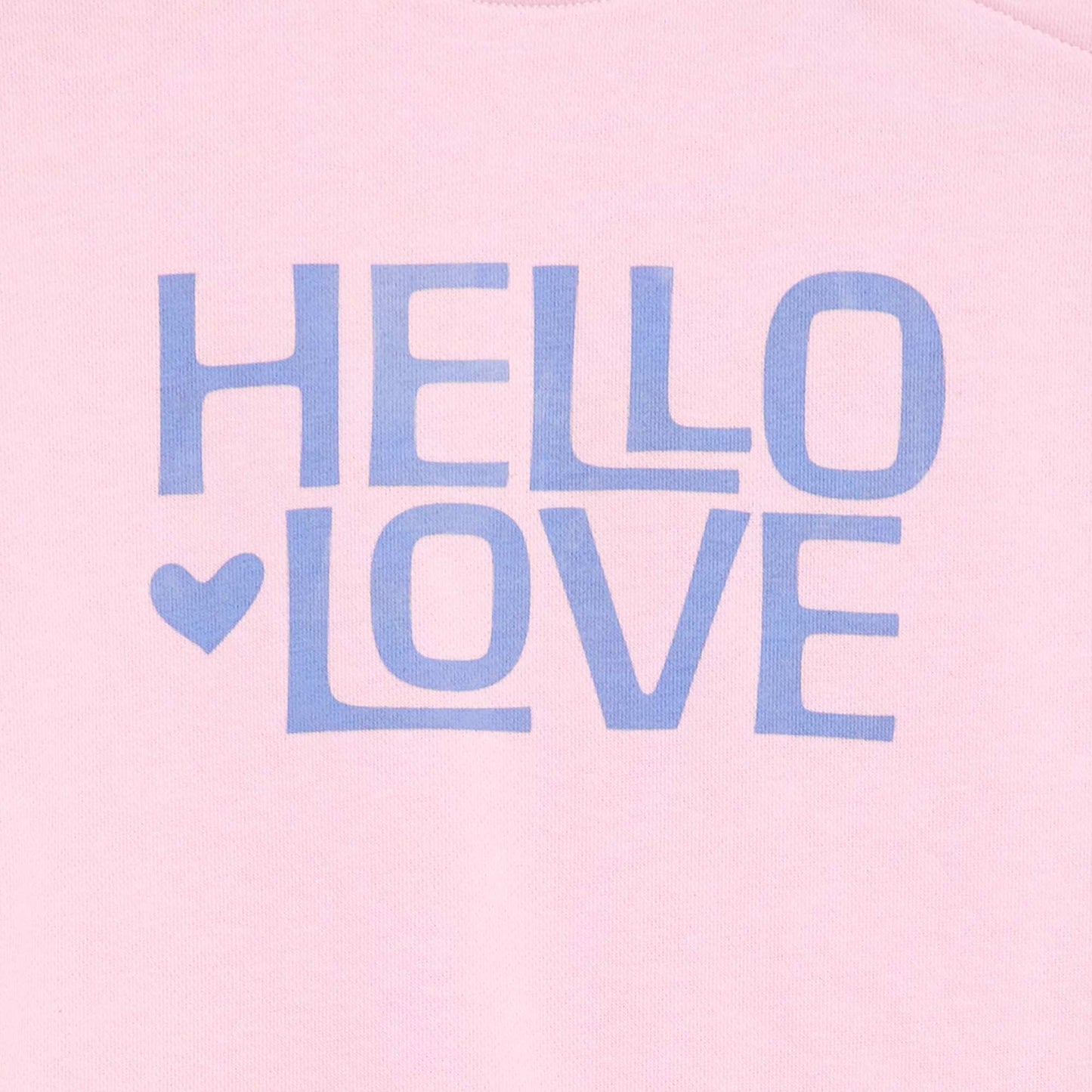 Sweat imprimé en molleton léger - Collection facile à enfiler ROSE