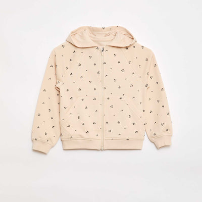 Sweat zippé à capuche - Collection facile à enfiler BEIGE