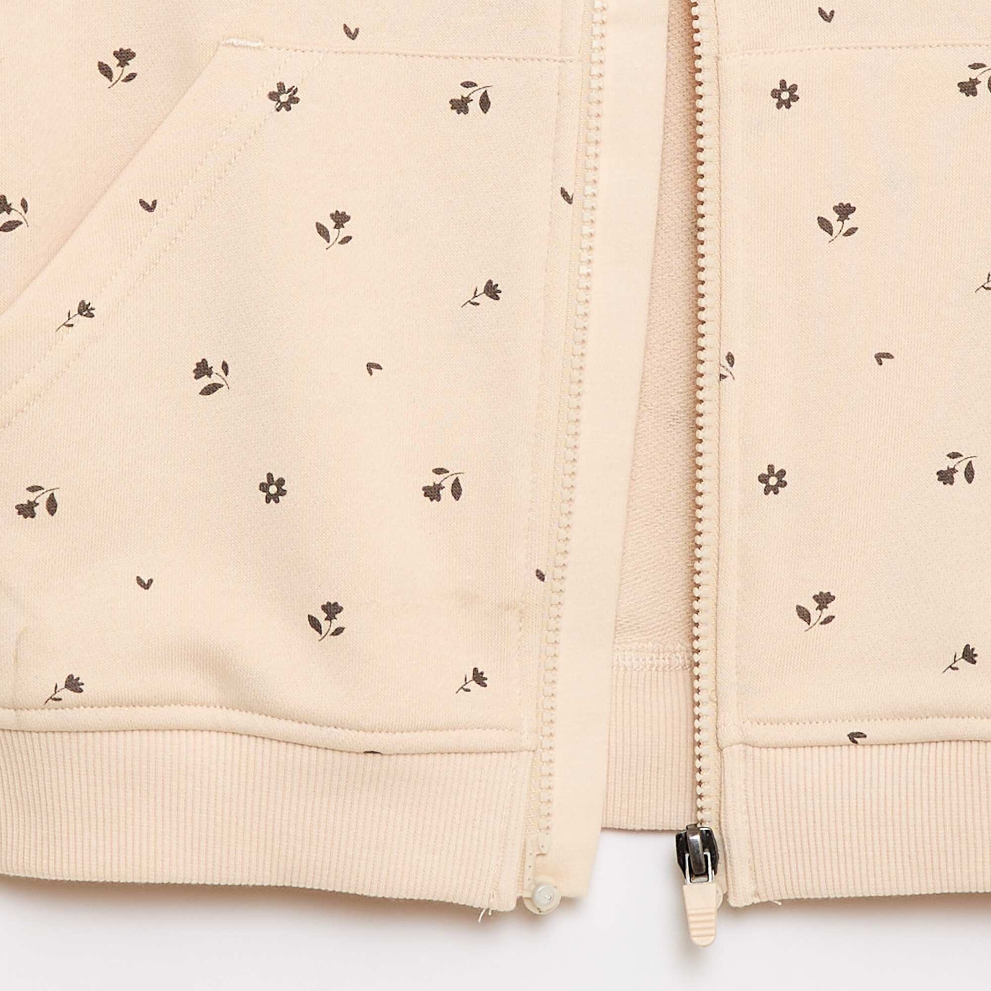 Sweat zippé à capuche - Collection facile à enfiler BEIGE