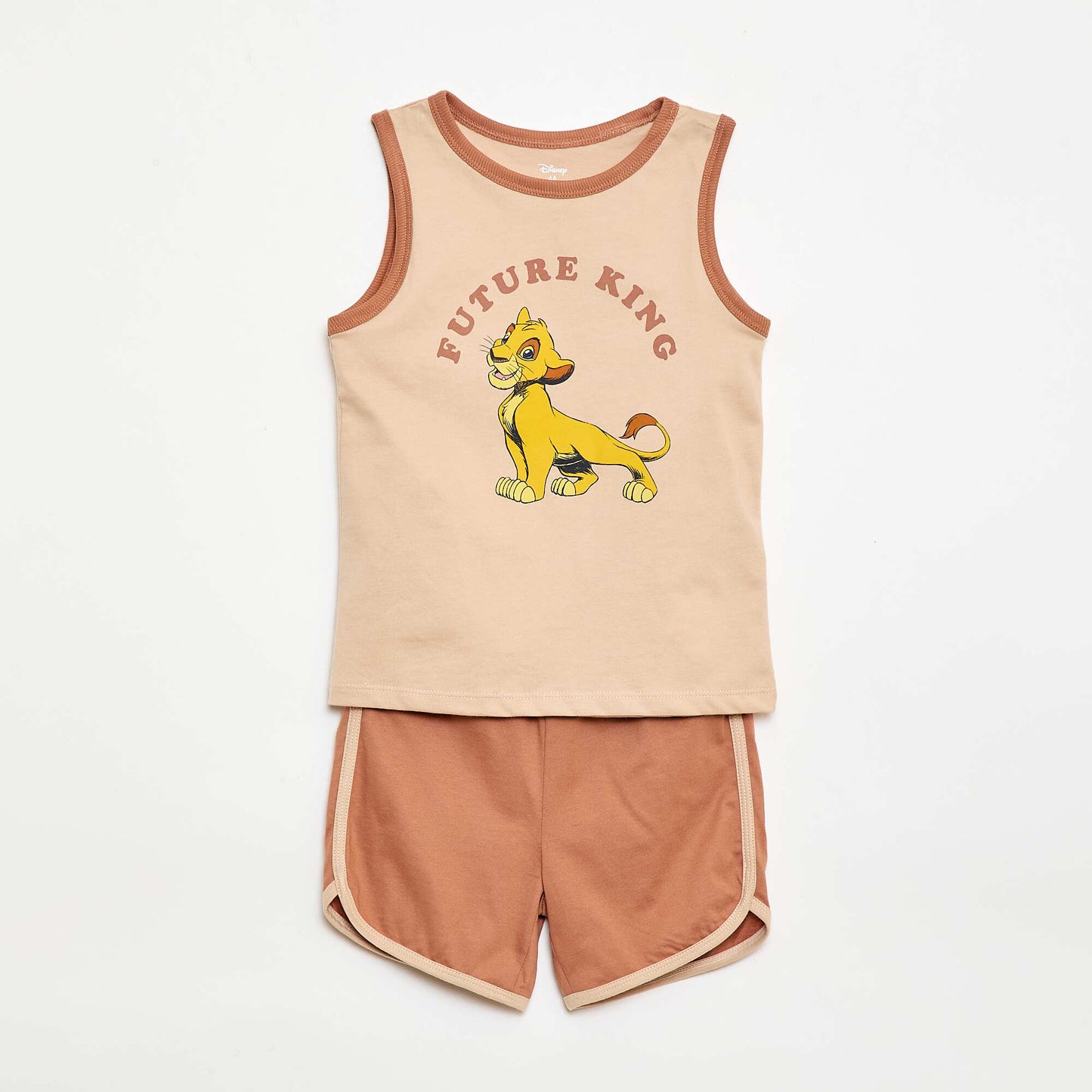 Pyjama 'Disney' 'Le Roi Lion' t-shirt + short - 2 pièces BEIGE