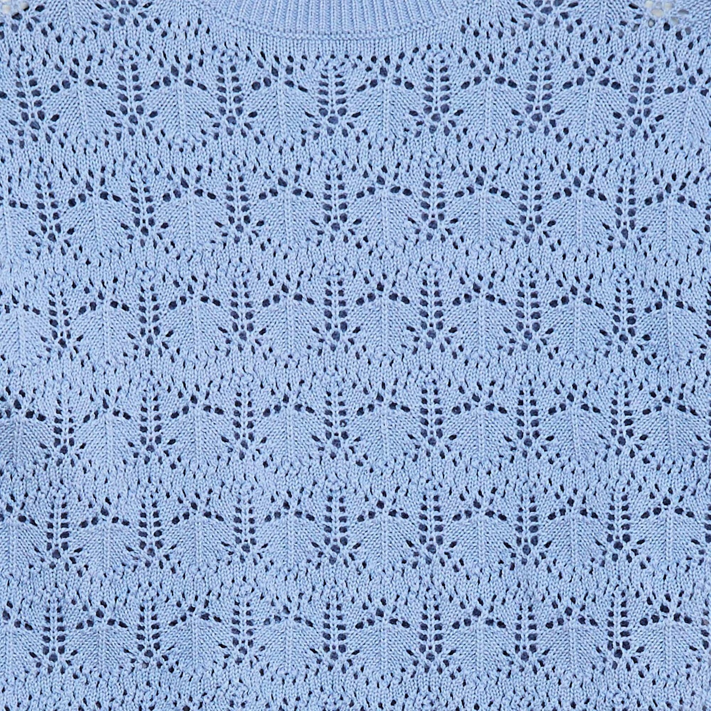 Pull en maille ajourée BLEU