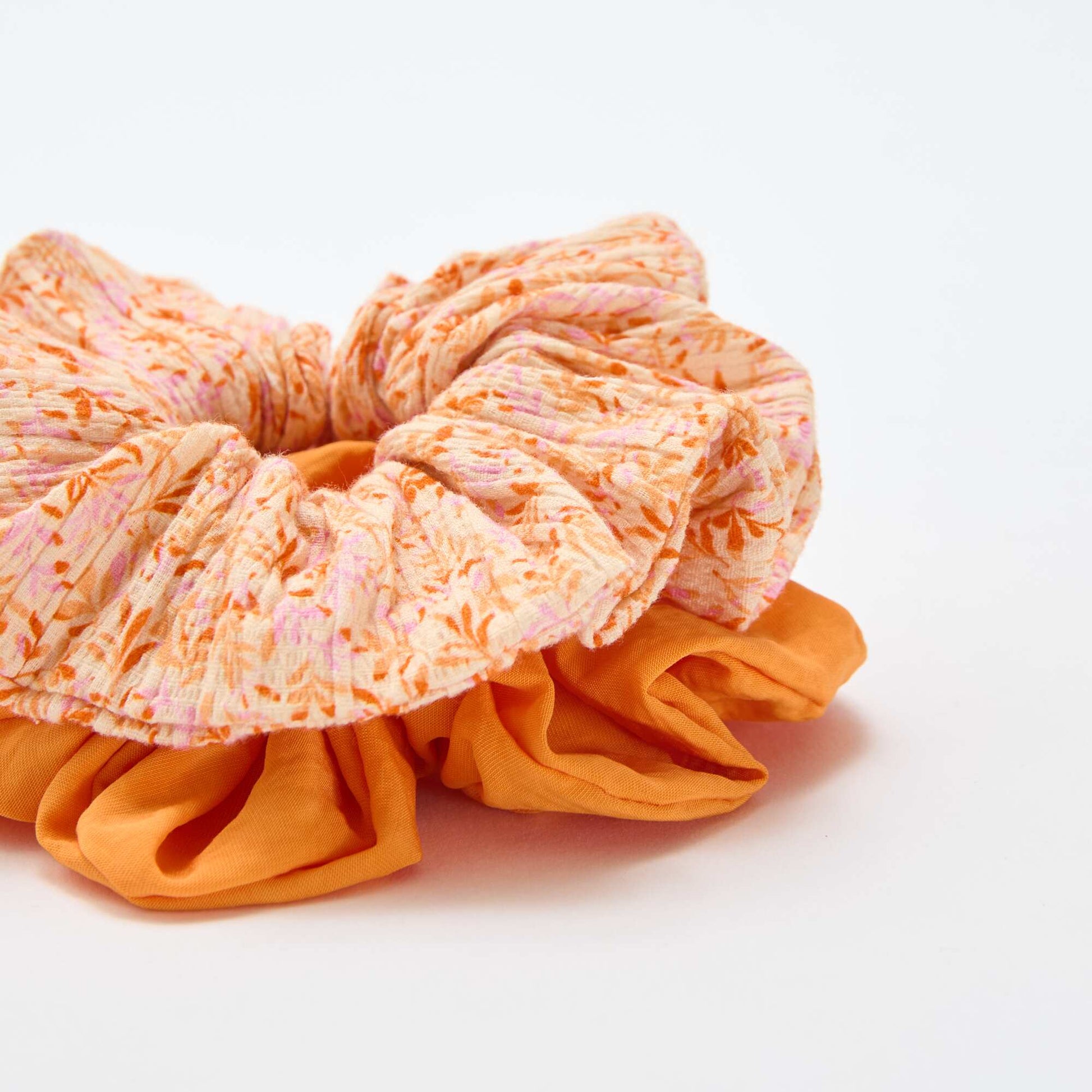 Lot de 2 gros chouchous ORANGE