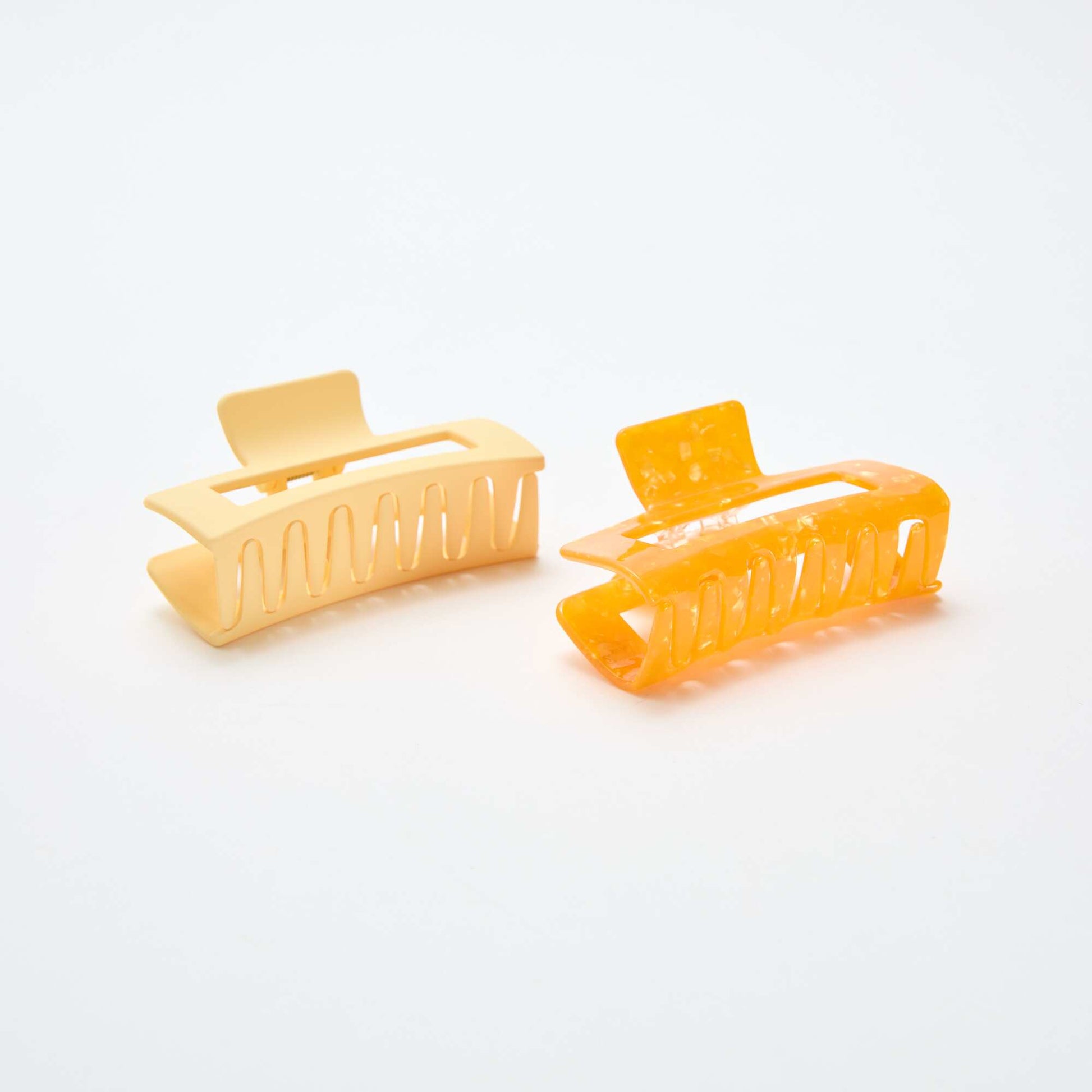 Lot de 2 pinces crabe ORANGE