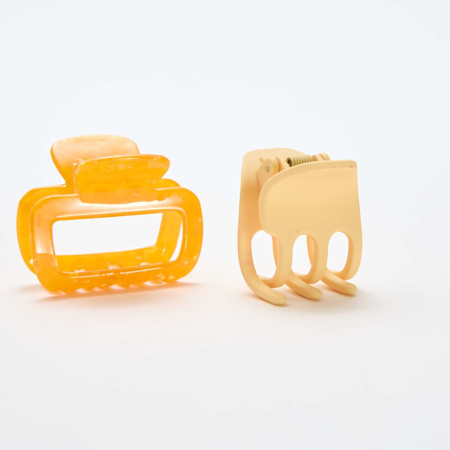Lot de 2 pinces crabe fantaisie ORANGE