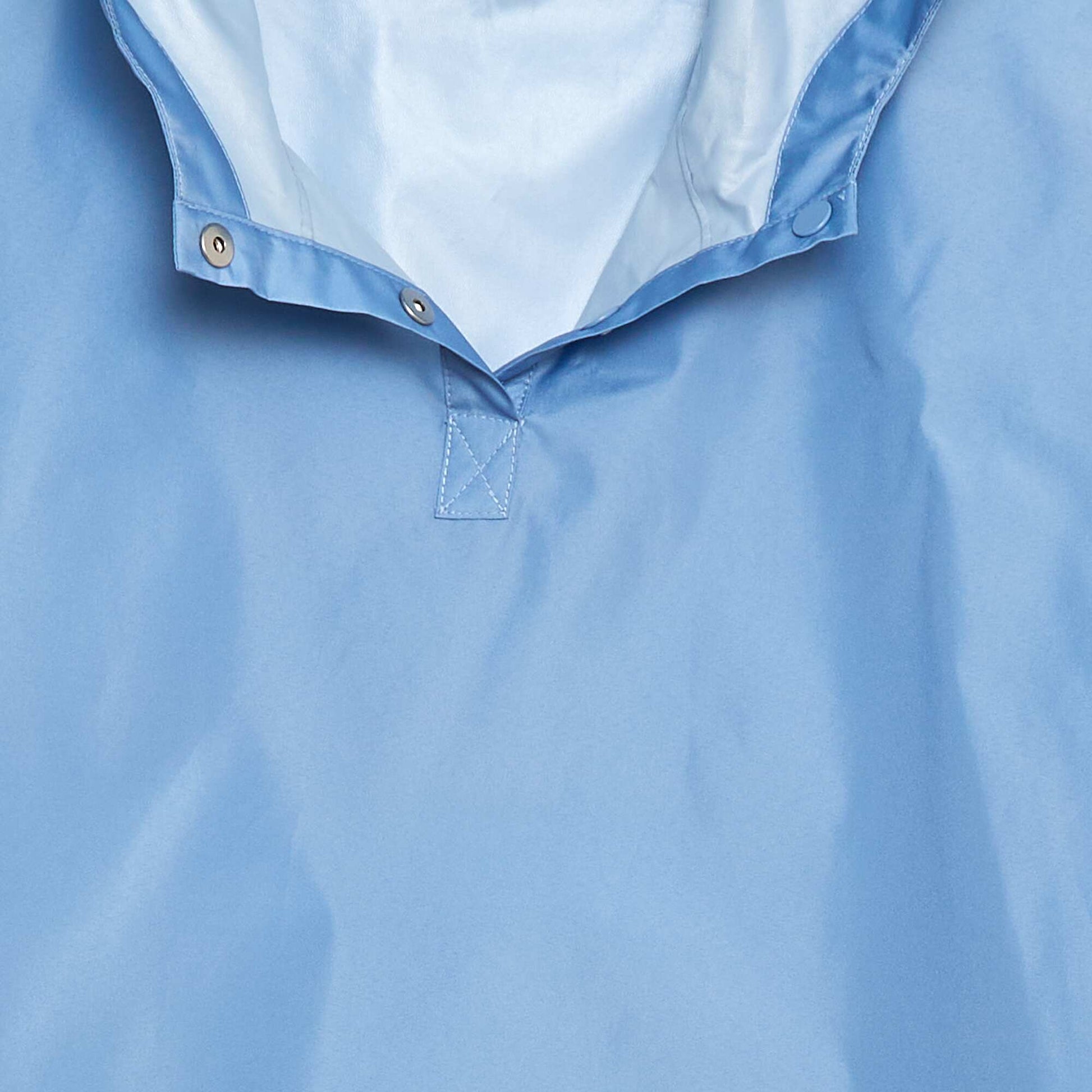 Poncho mixte à capuche - collection facile à enfiler BLEU
