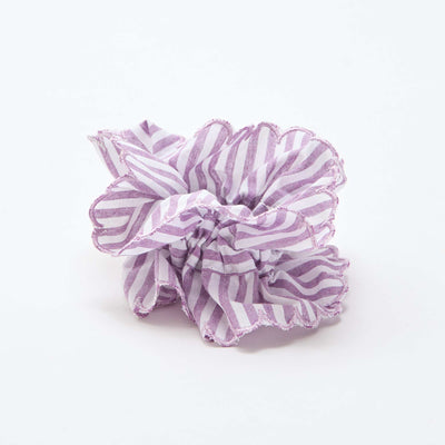 Gros chouchou carreaux vichy VIOLET