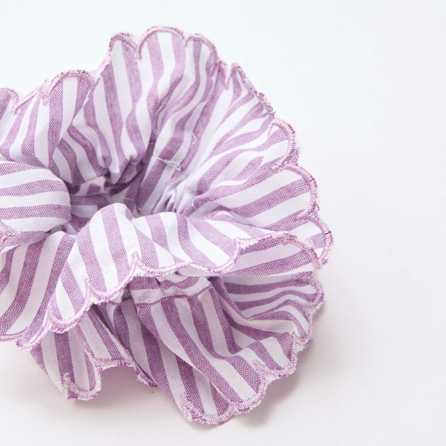Gros chouchou carreaux vichy VIOLET
