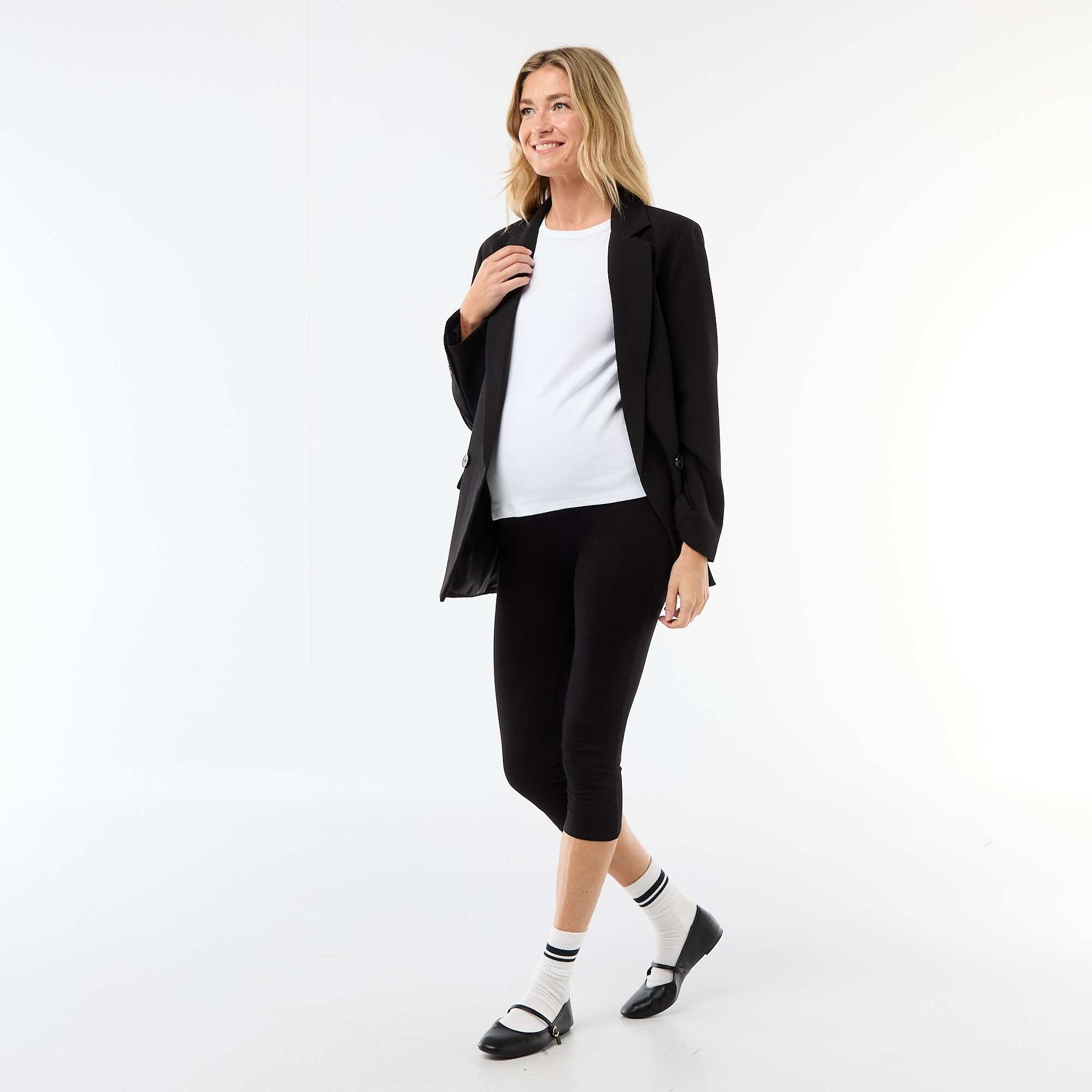 Legging 7/8ème grossesse NOIR