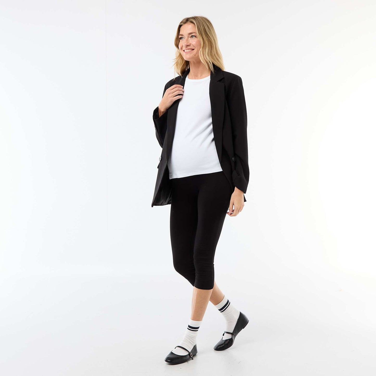 Legging 7/8ème grossesse NOIR