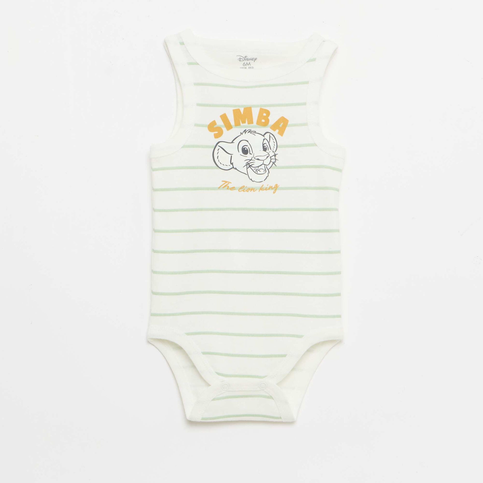 Lot 2 bodies débardeurs 'Disney' BLANC
