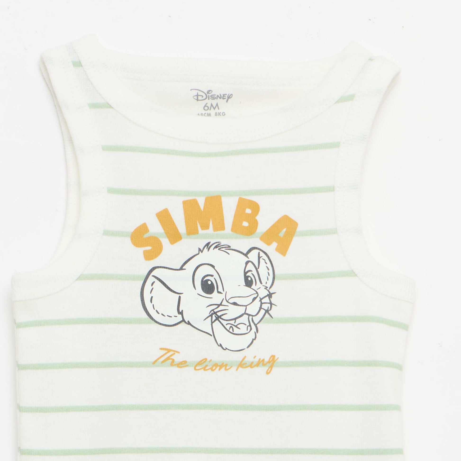 Lot 2 bodies débardeurs 'Disney' BLANC