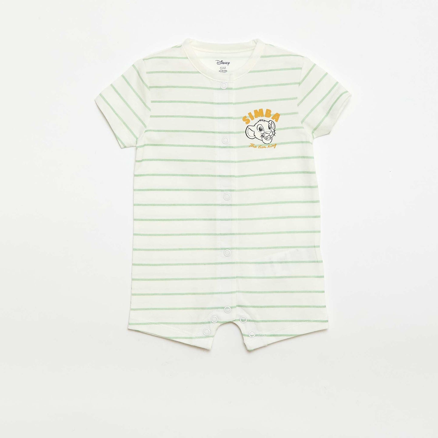 Lot de 2 barboteuses 'Simba' 'Disney' BLANC