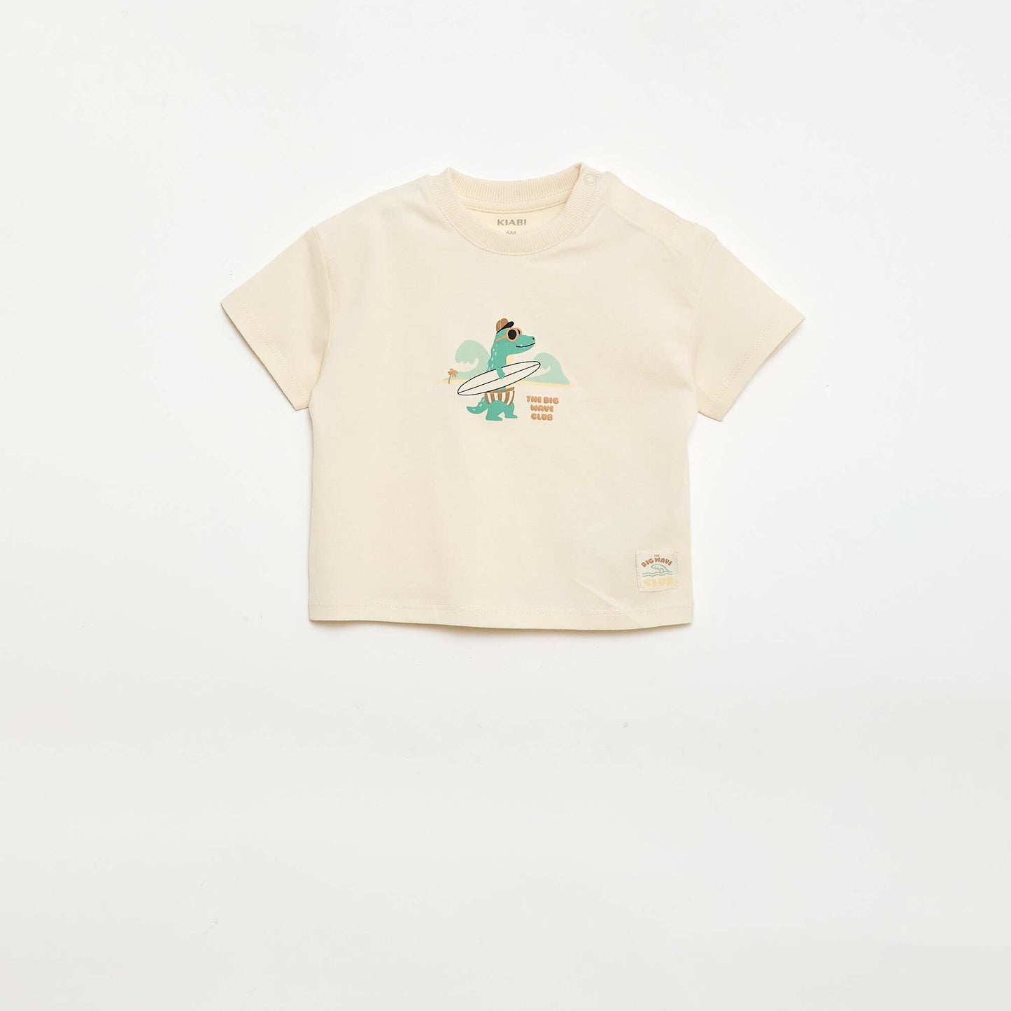 T-shirt imprimé à manches courtes BLANC