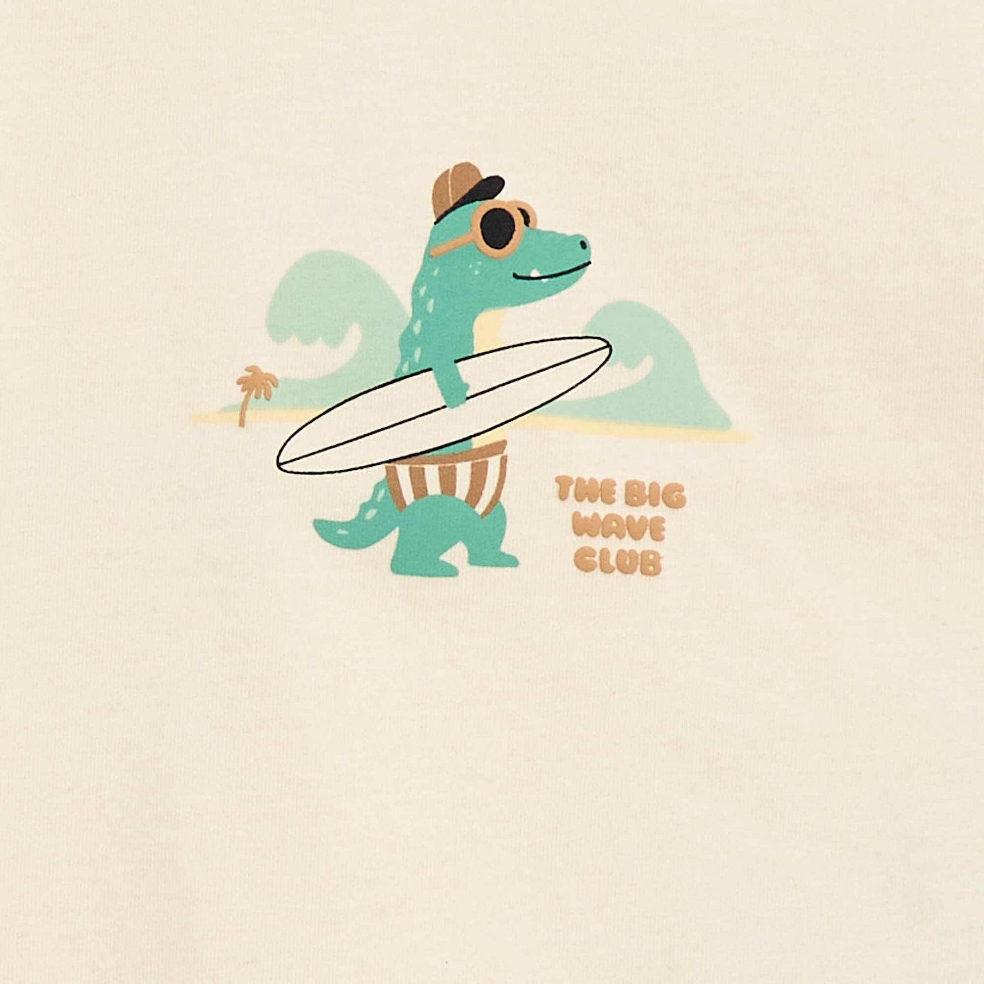 T-shirt imprimé à manches courtes BLANC