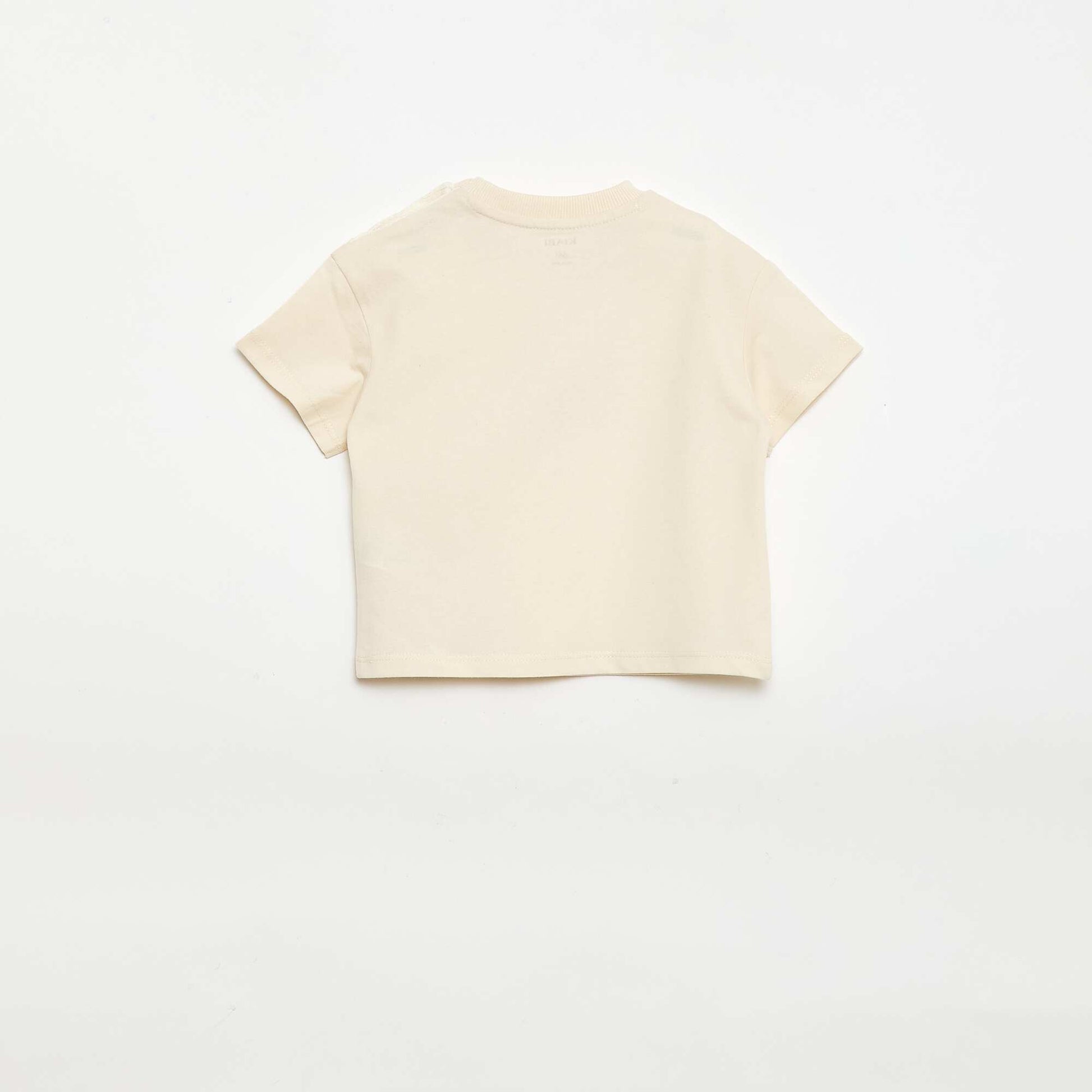 T-shirt imprimé à manches courtes BLANC