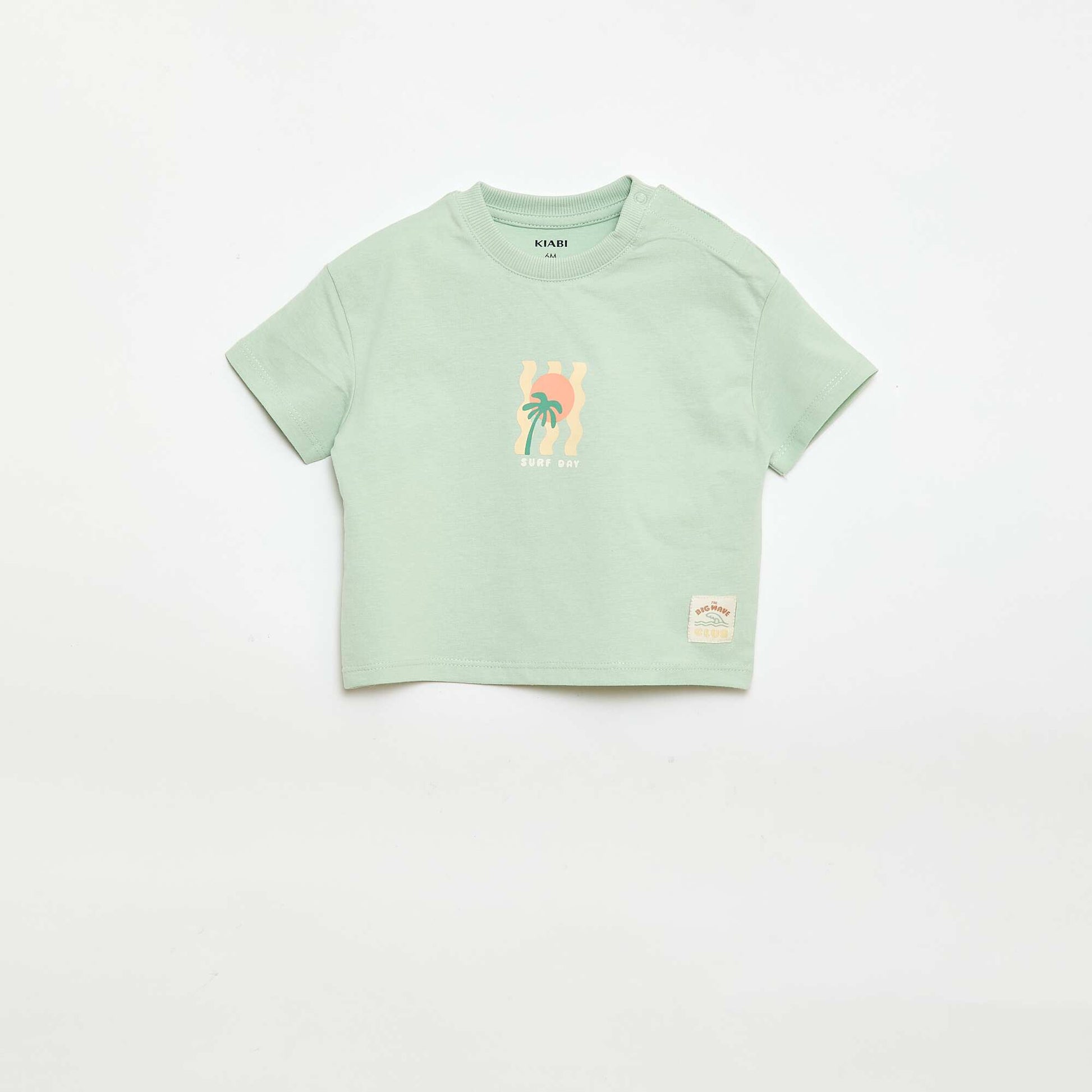 T-shirt imprimé à manches courtes VERT