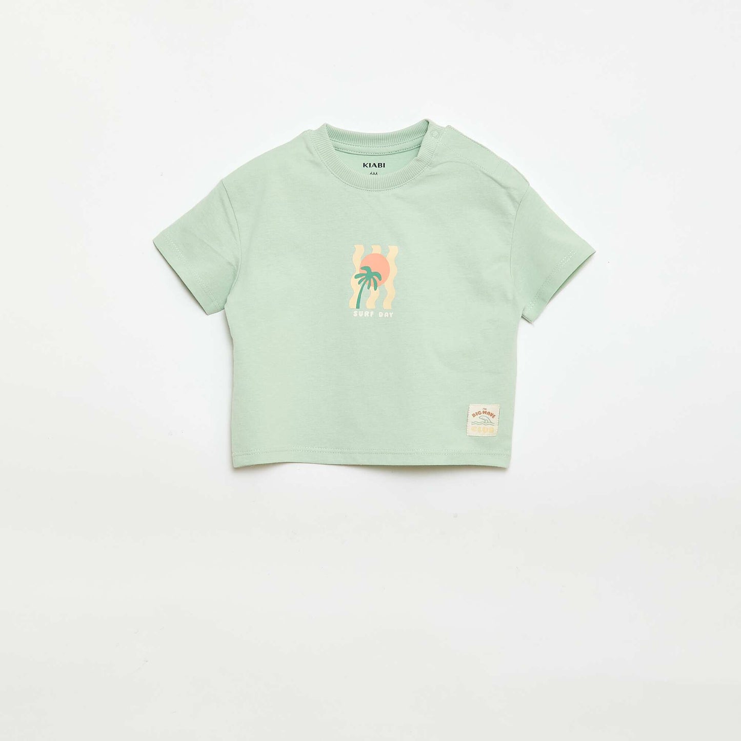 T-shirt imprimé à manches courtes VERT