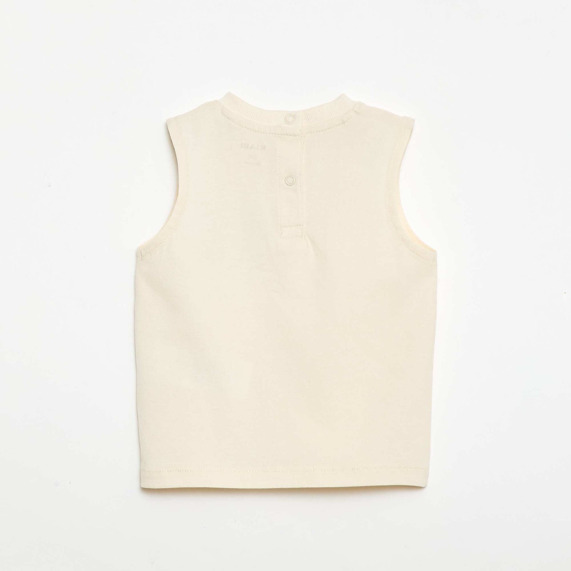 Débardeur avec broderie fantaisie BLANC