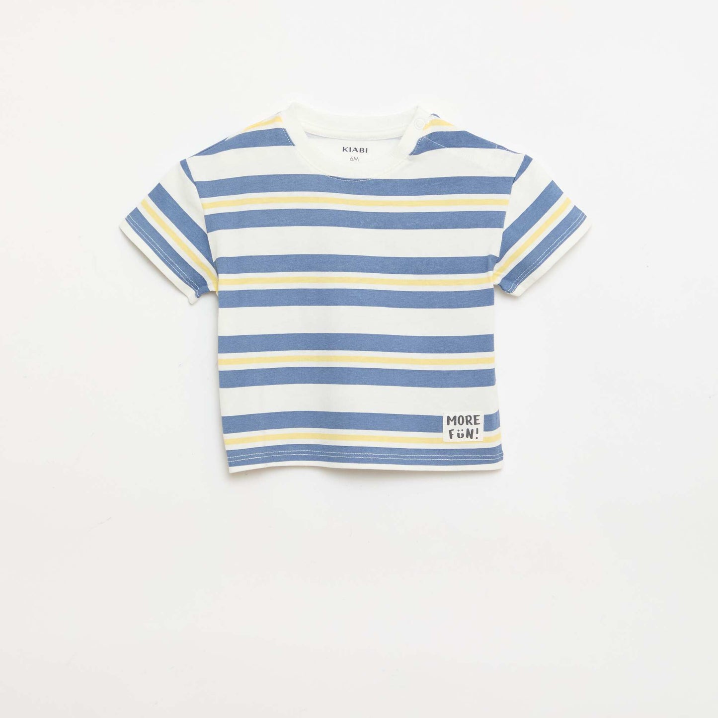 Lot de 2 T-shirts à manches courtes en jersey de coton BLANC