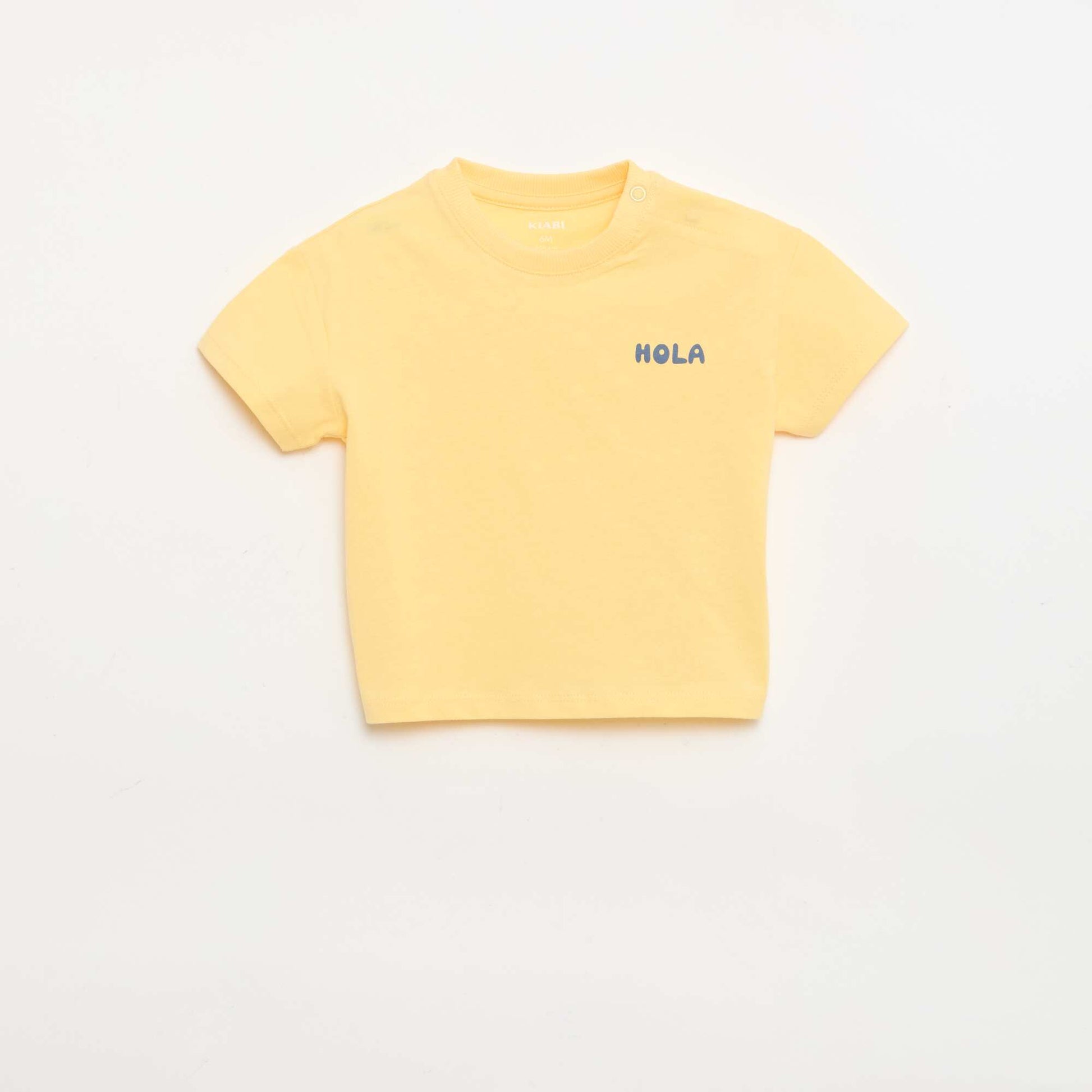 Lot de 2 T-shirts à manches courtes en jersey de coton BLANC