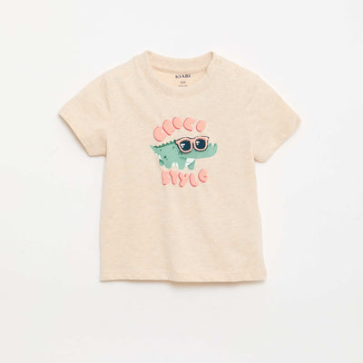 T-shirt avec imprimé animé BEIGE