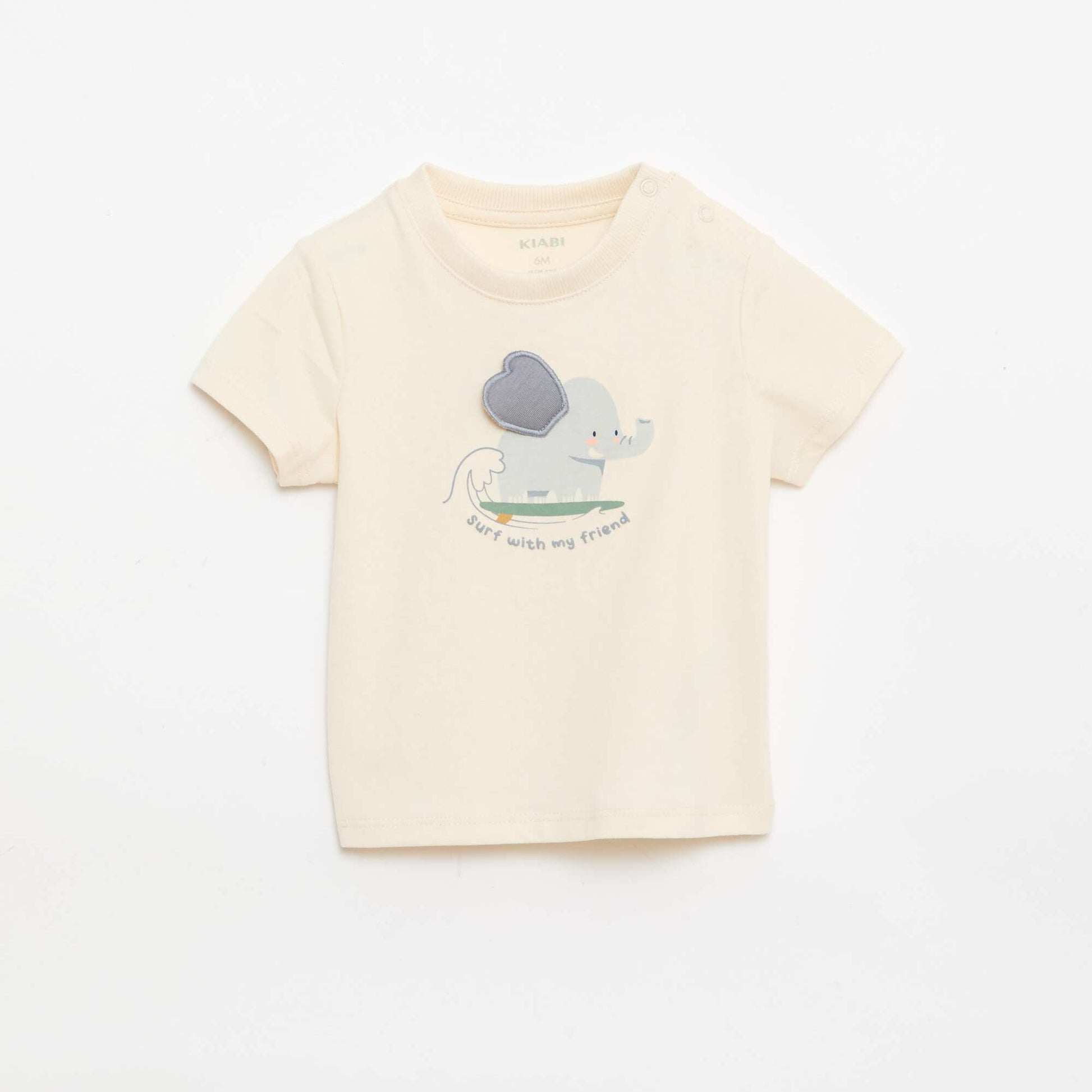 T-shirt avec imprimé animé BLANC