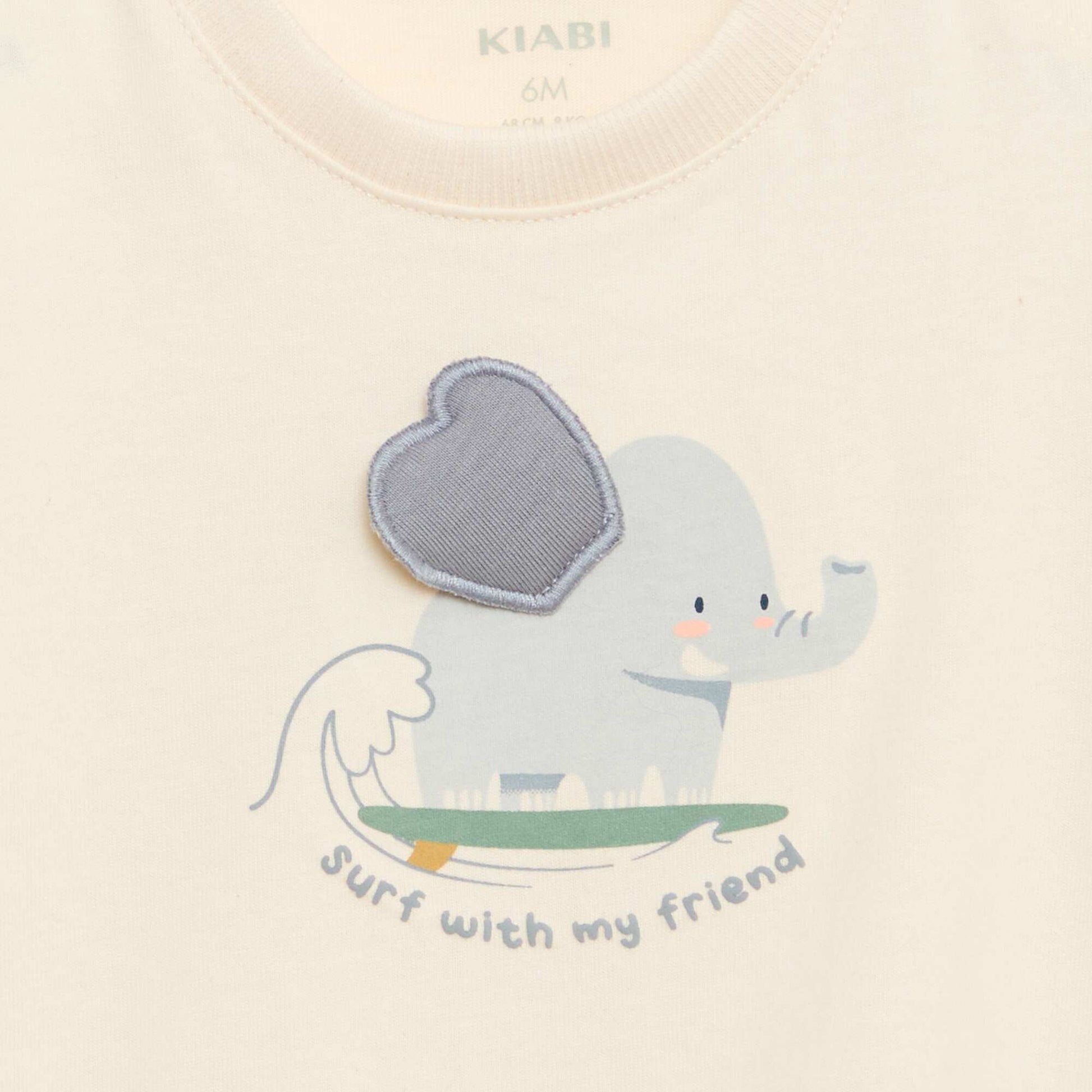 T-shirt avec imprimé animé BLANC