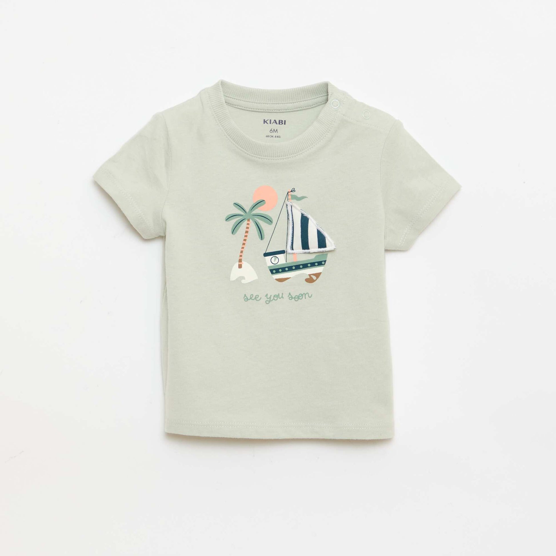 T-shirt avec imprimé animé VERT