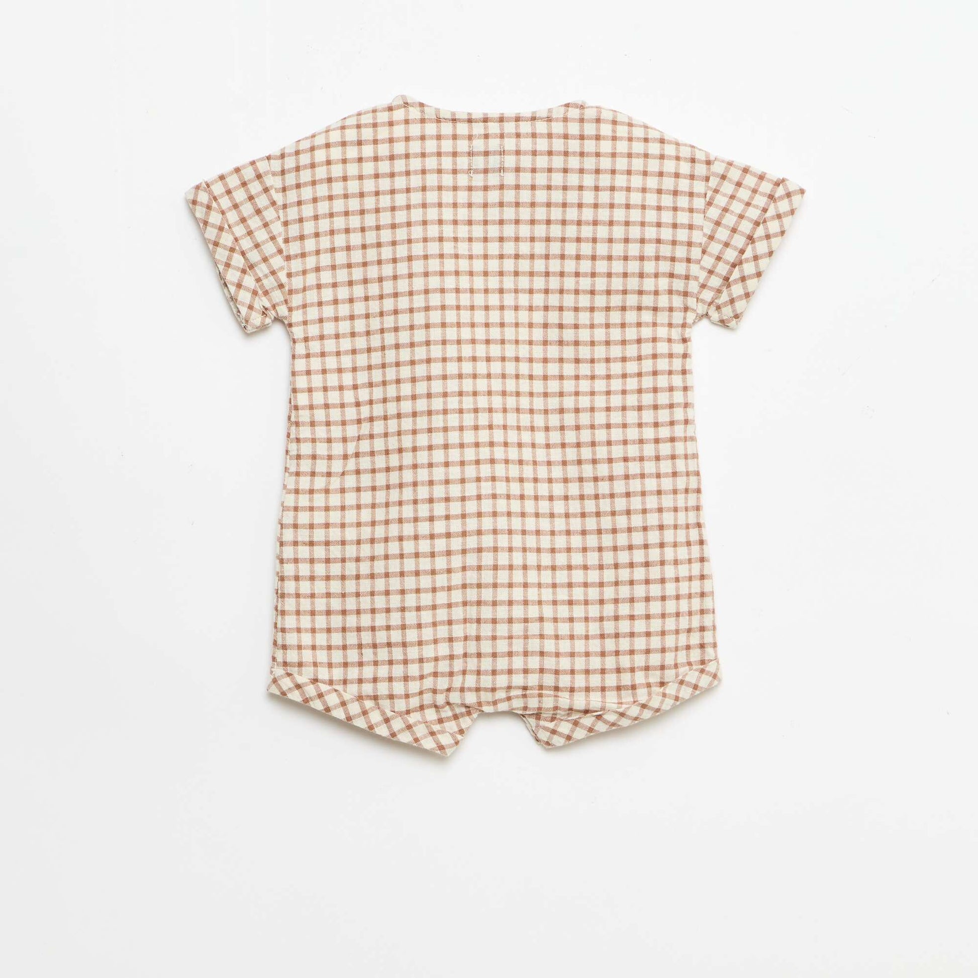 Barboteuse courte MARRON