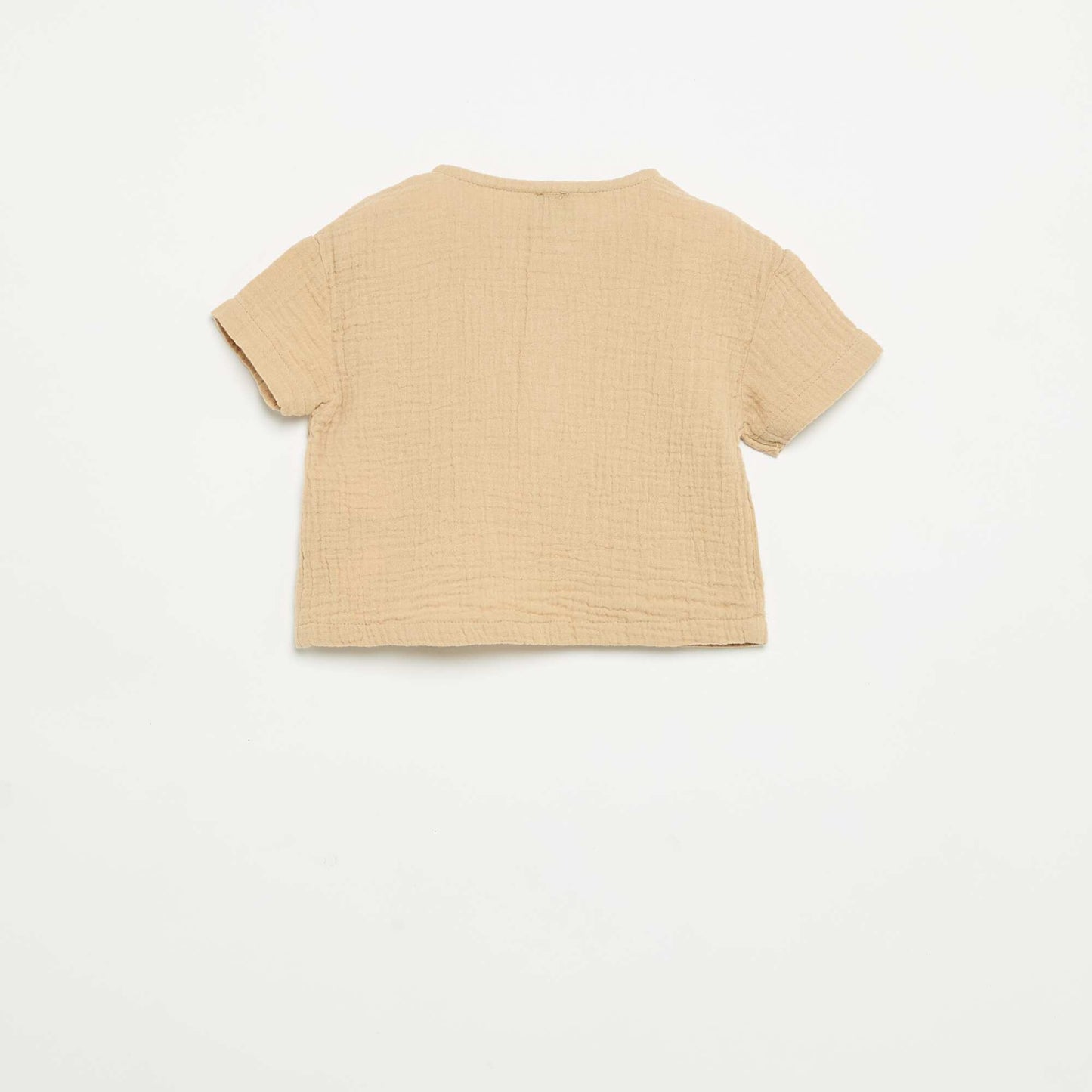 Chemise en gaze de coton BEIGE