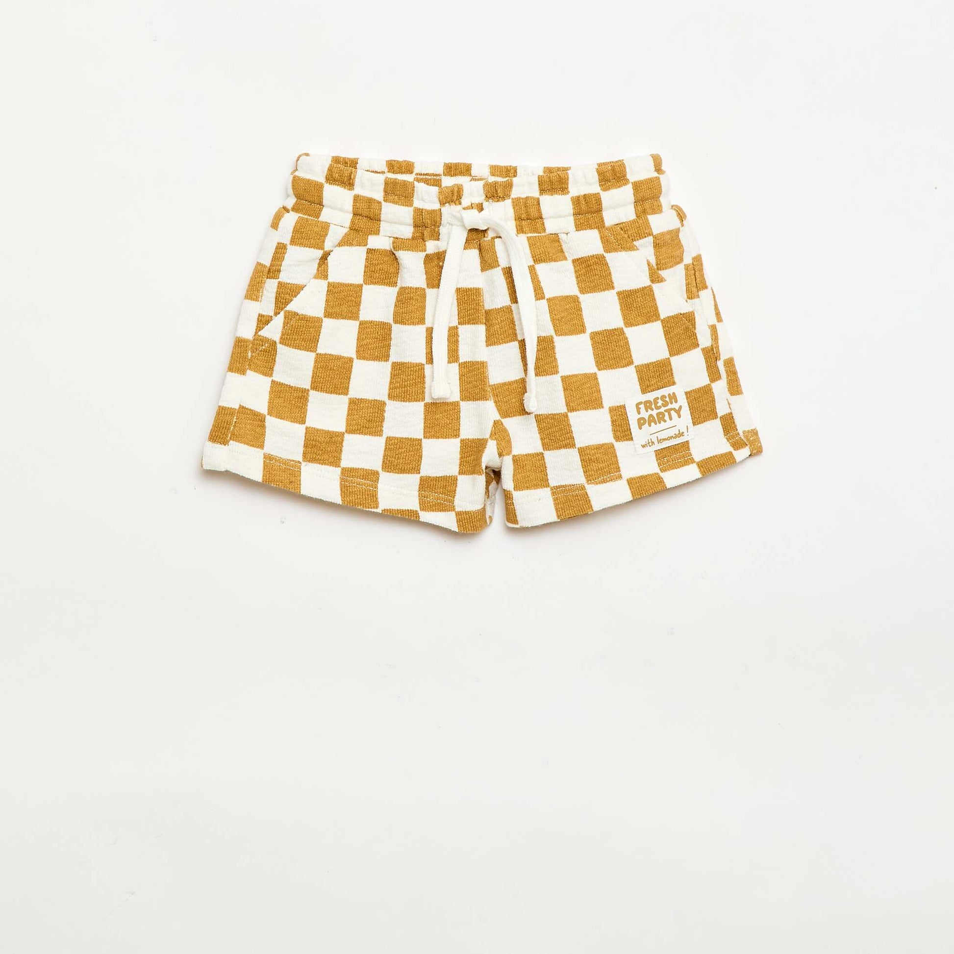 Short en baby Terry JAUNE