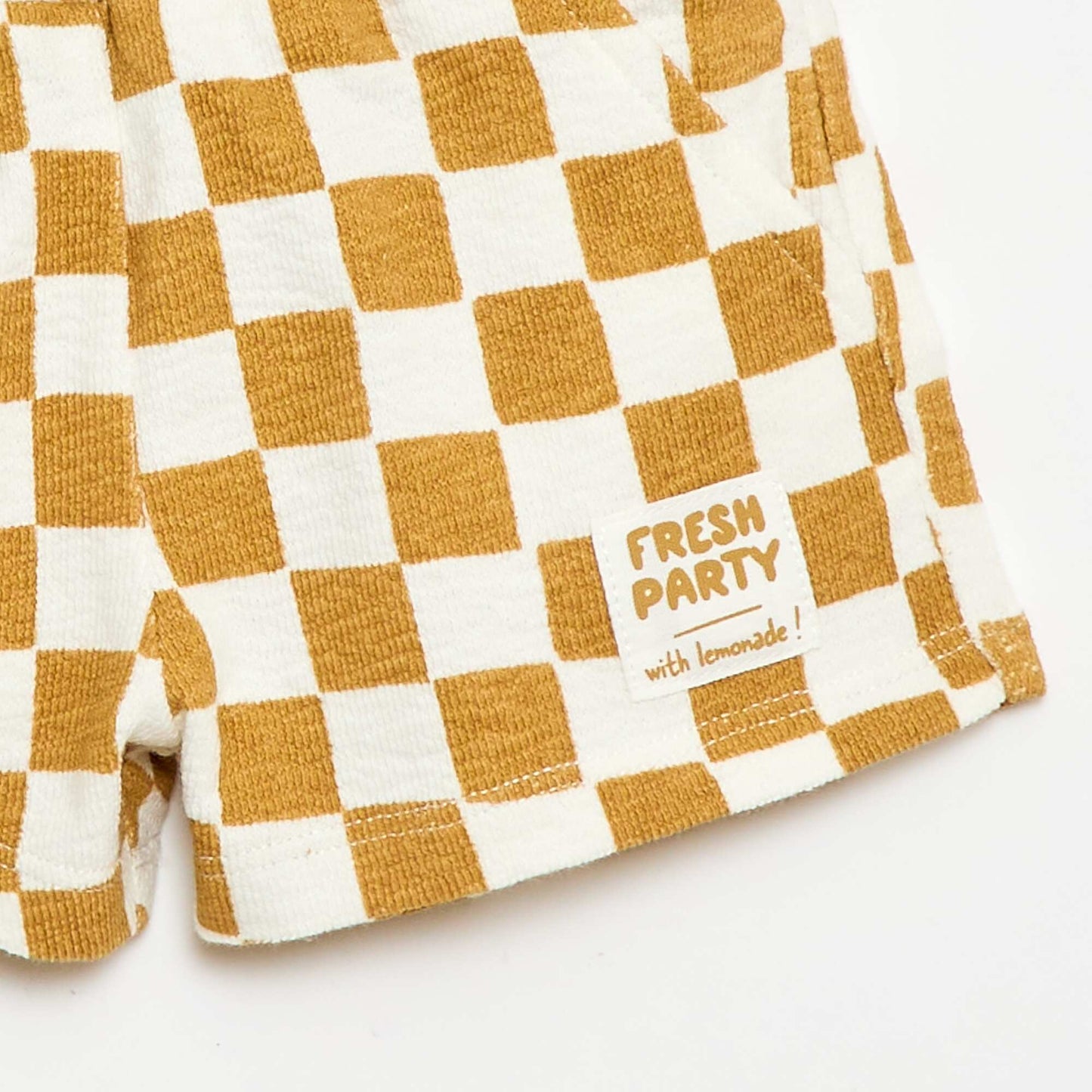 Short en baby Terry JAUNE