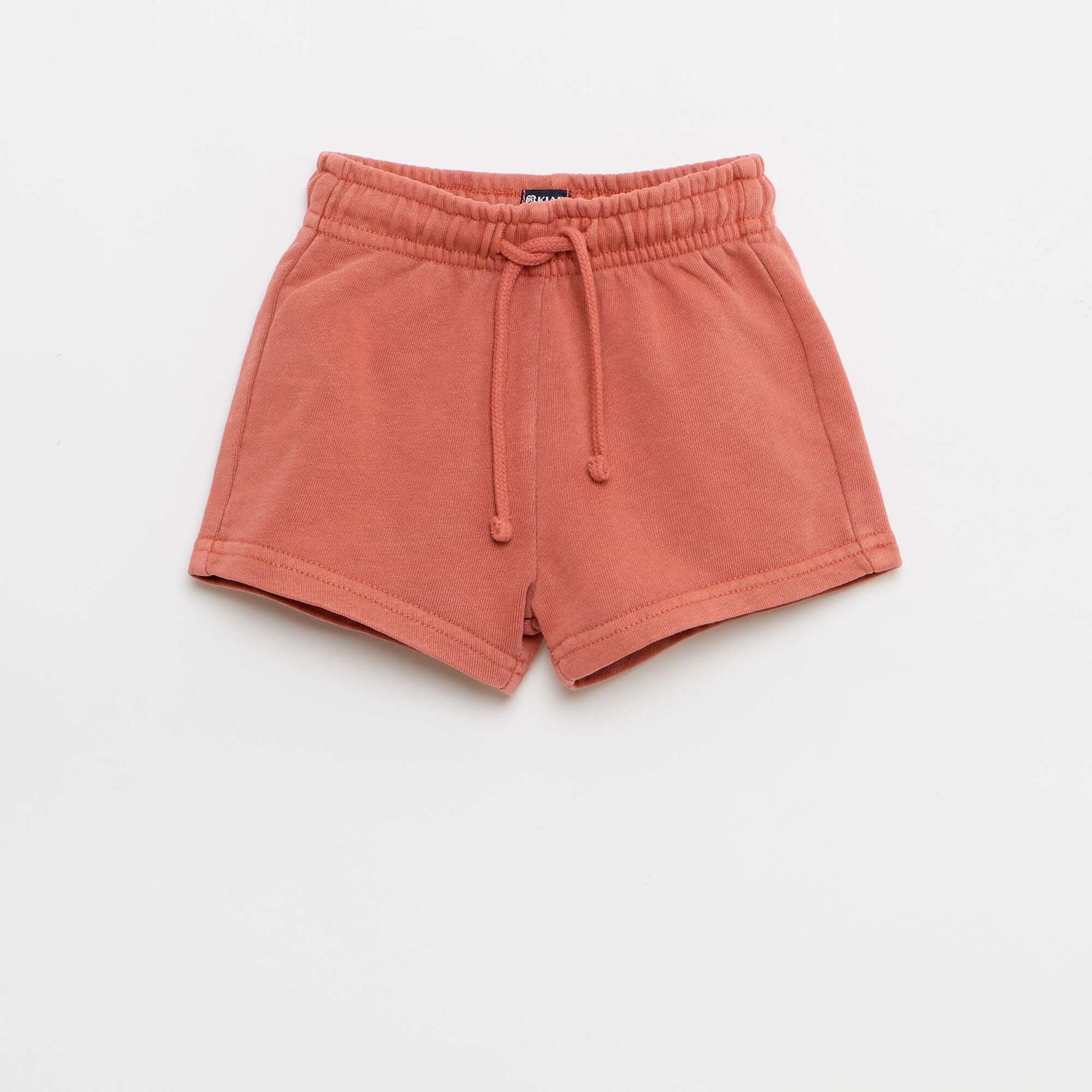 Ensemble 2 pièces tee-shirt brodé + short ROUGE