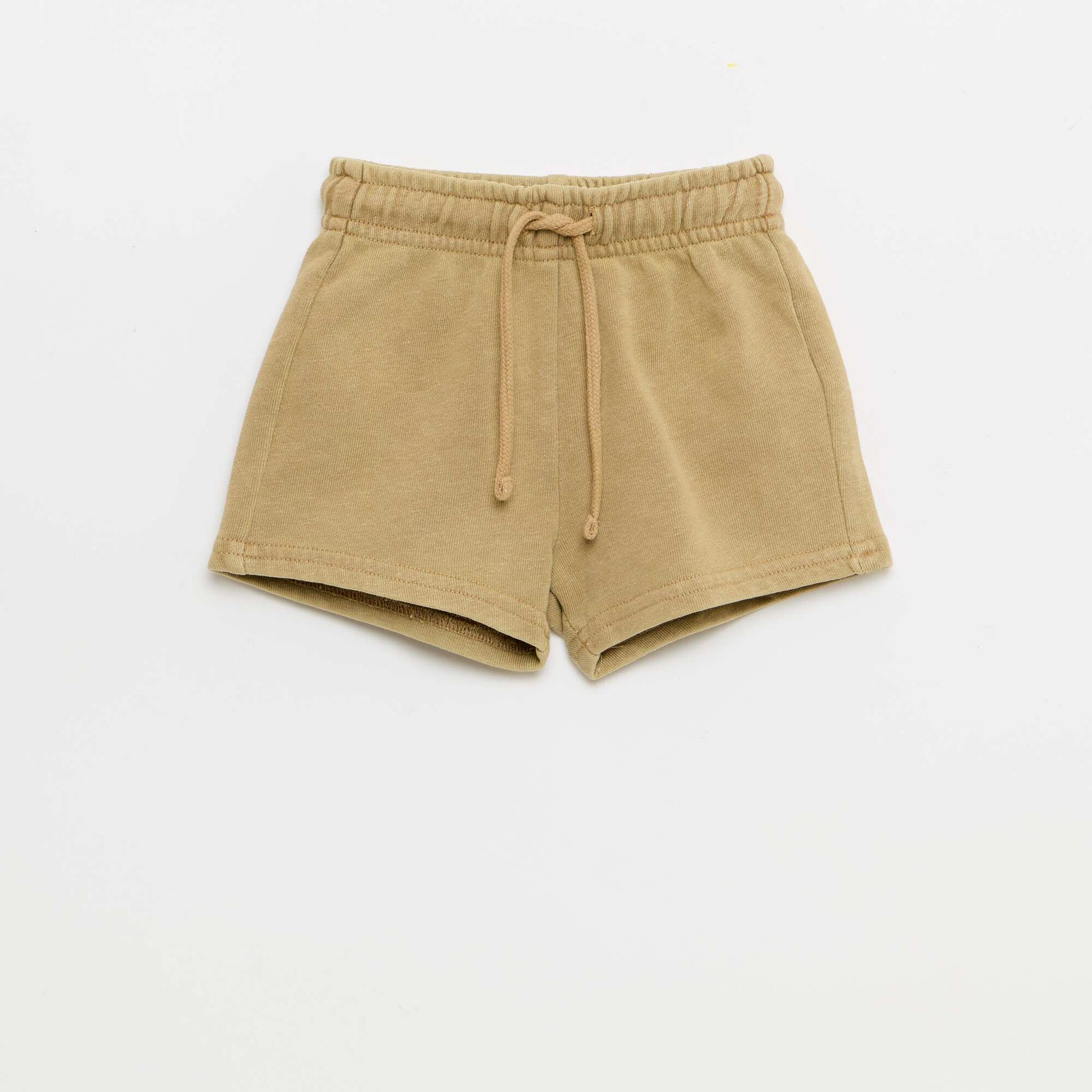 Ensemble 2 pièces tee-shirt brodé + short BEIGE