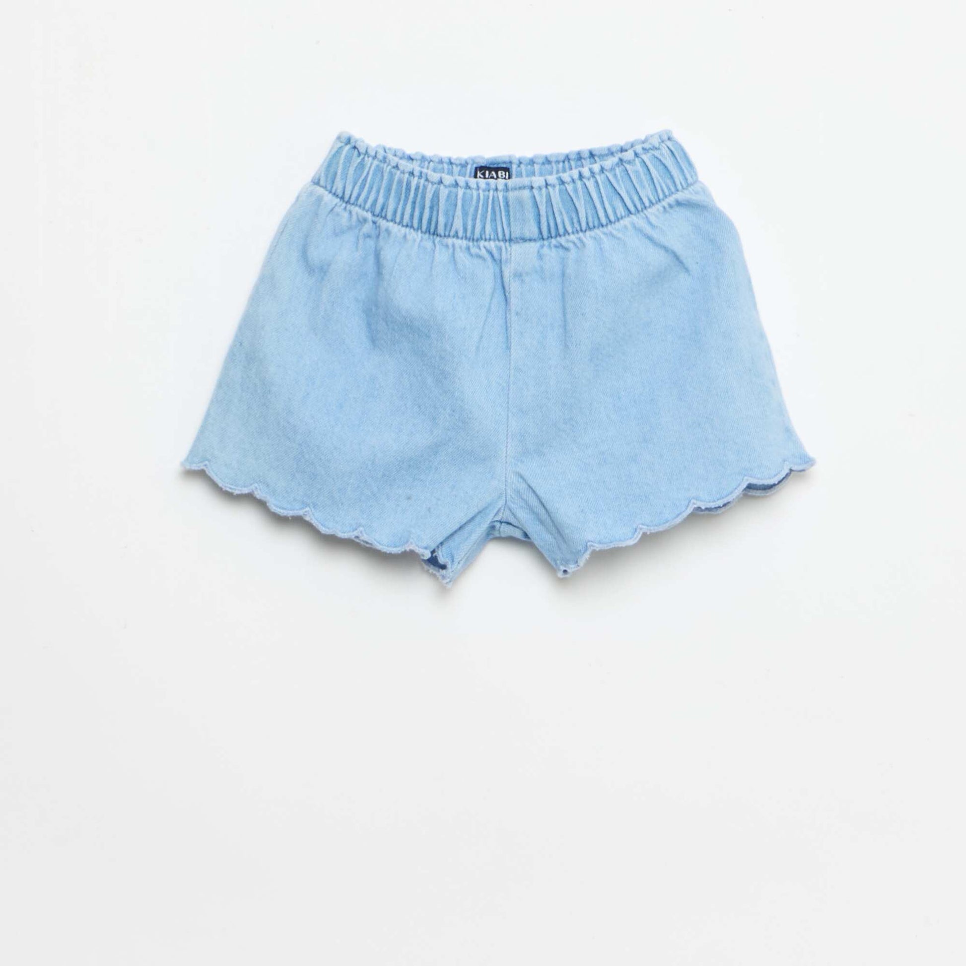 Ensemble 2 pièces short + T-shirt en denim BLEU