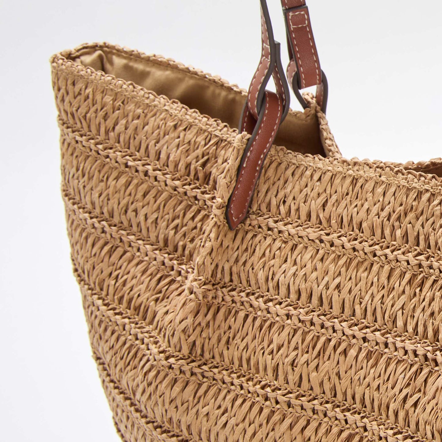 Sac cabas en paille BEIGE