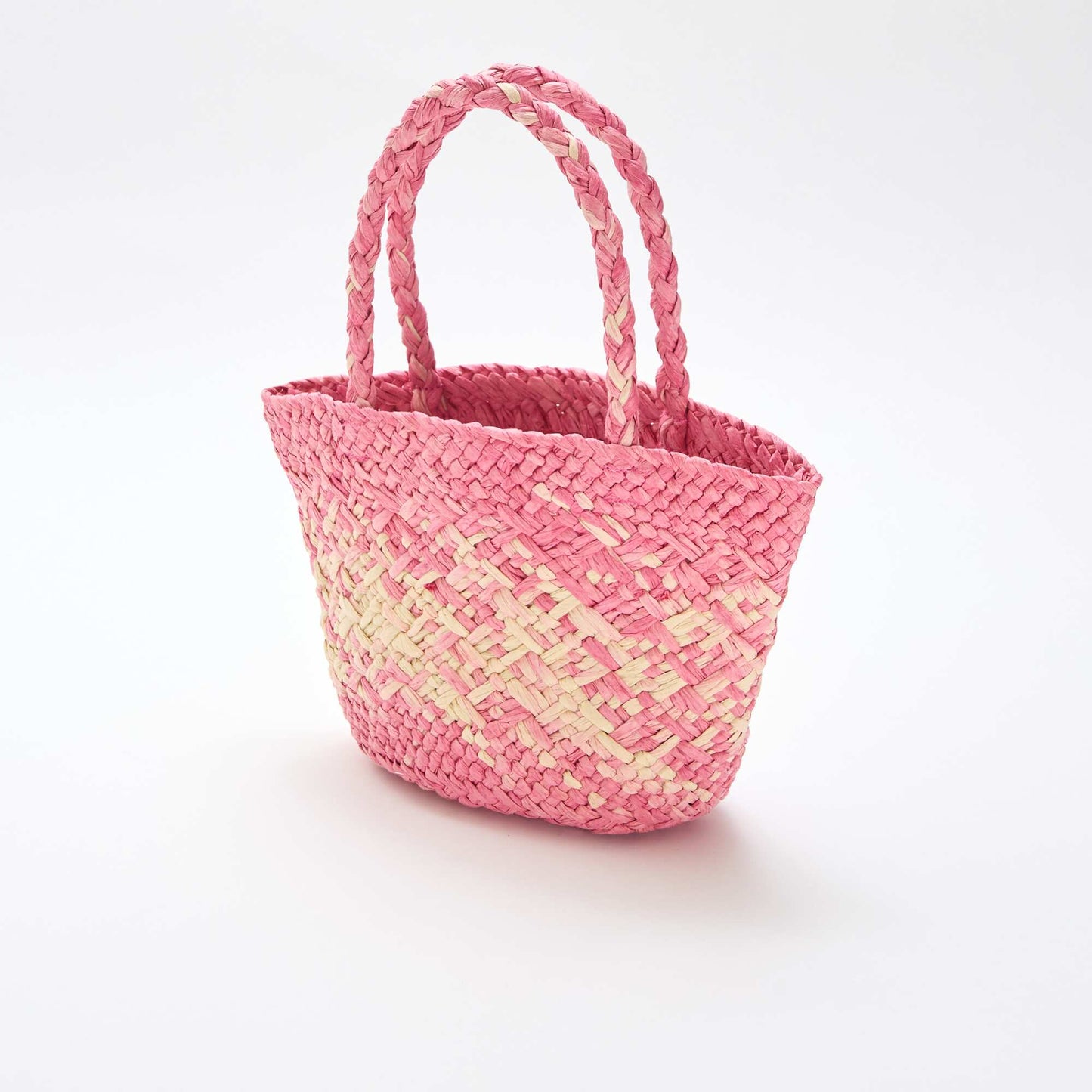Sac en papier tressé ROSE