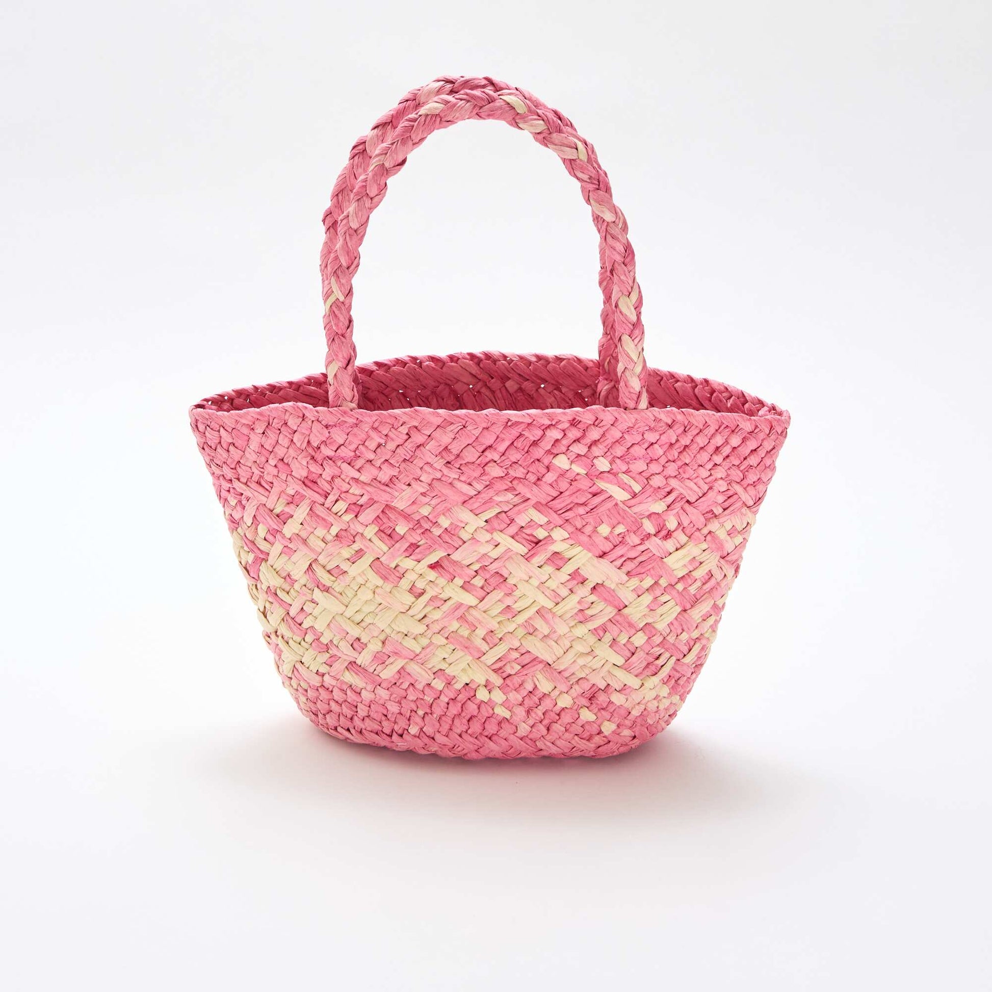 Sac en papier tressé ROSE