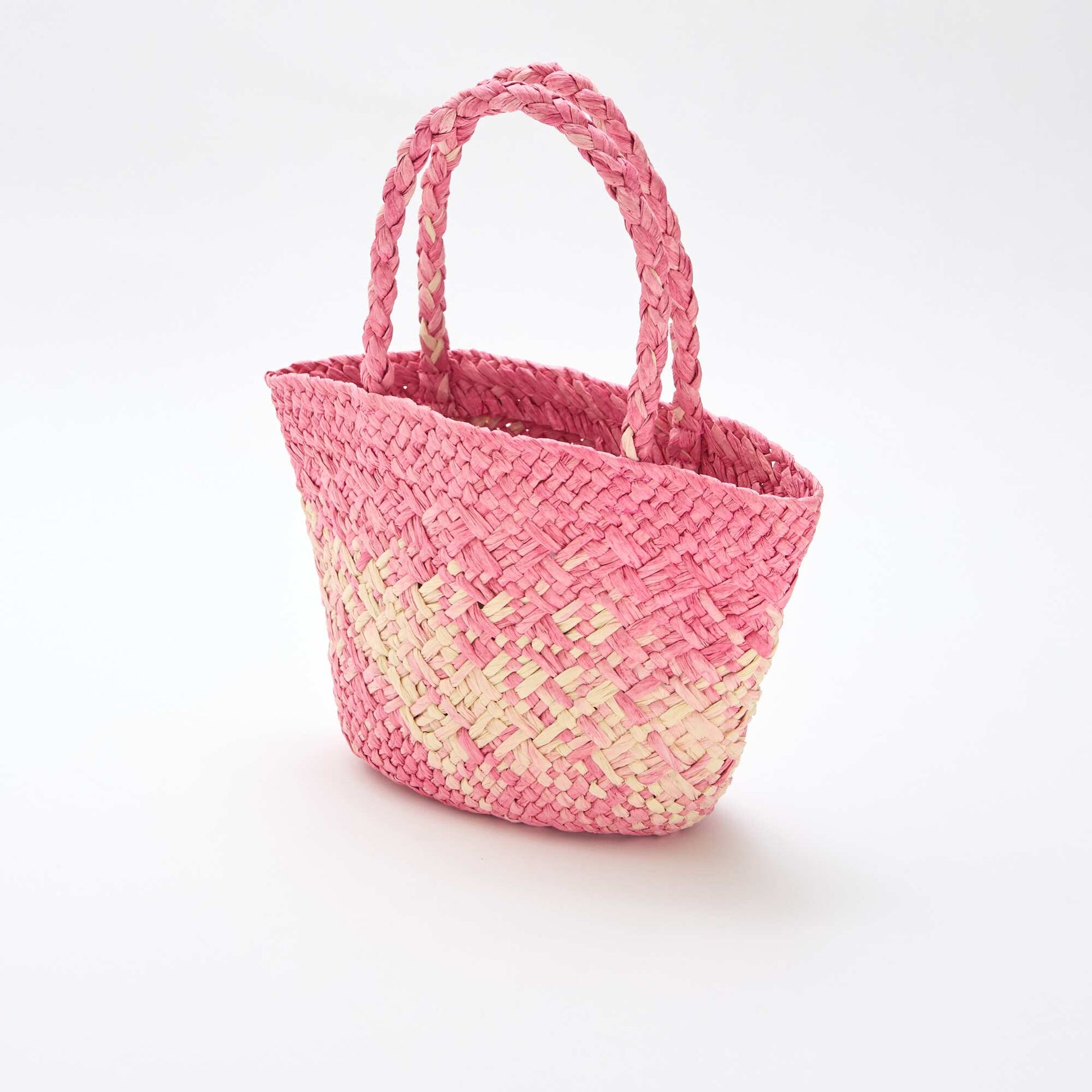 Sac en papier tressé ROSE