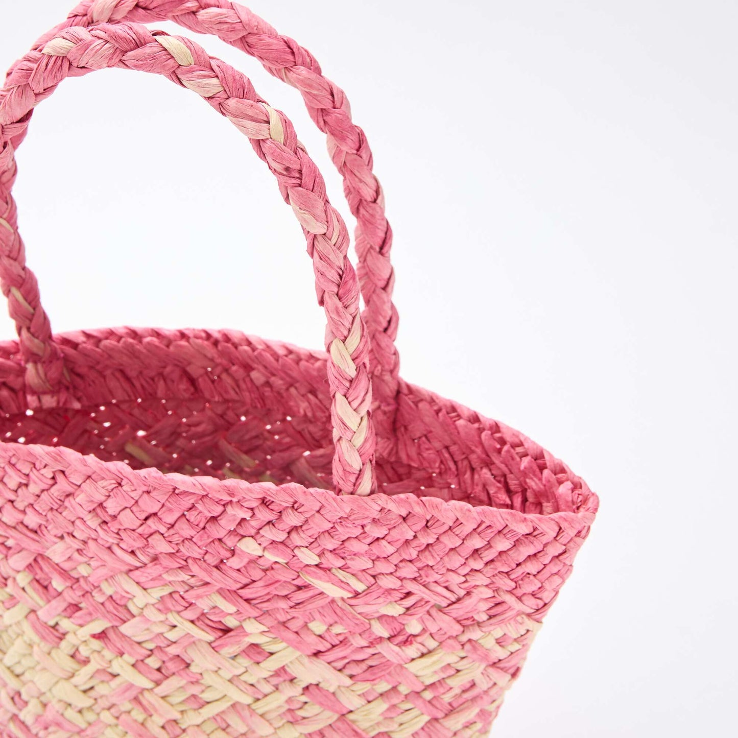 Sac en papier tressé ROSE