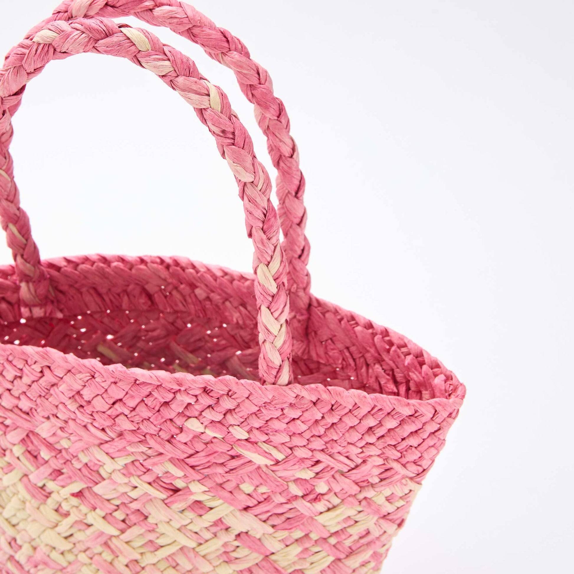Sac en papier tressé ROSE